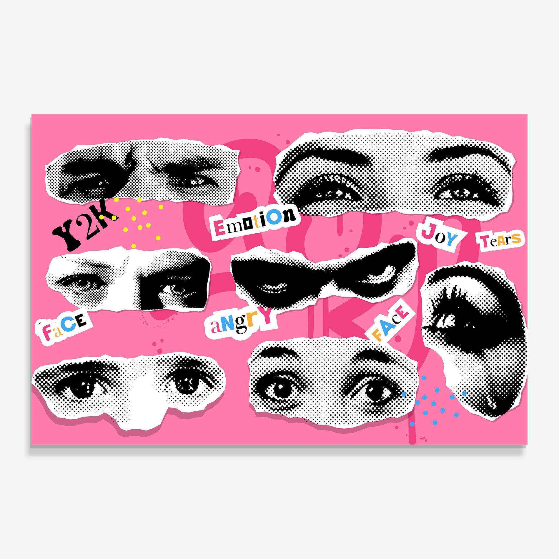 Glasbild Eye Type mockup 0