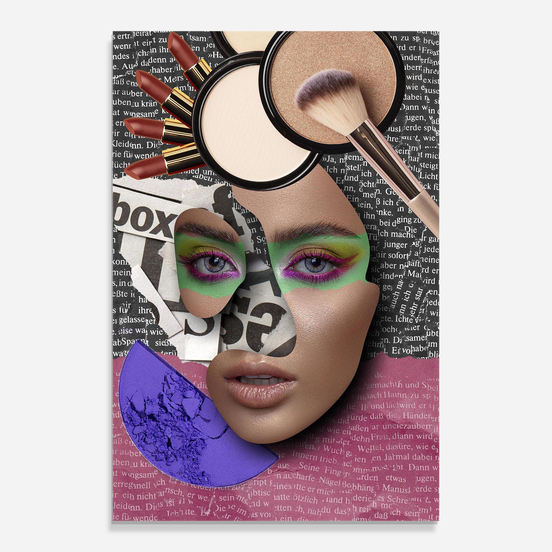 Glasbild Makeup Collage mockup 0
