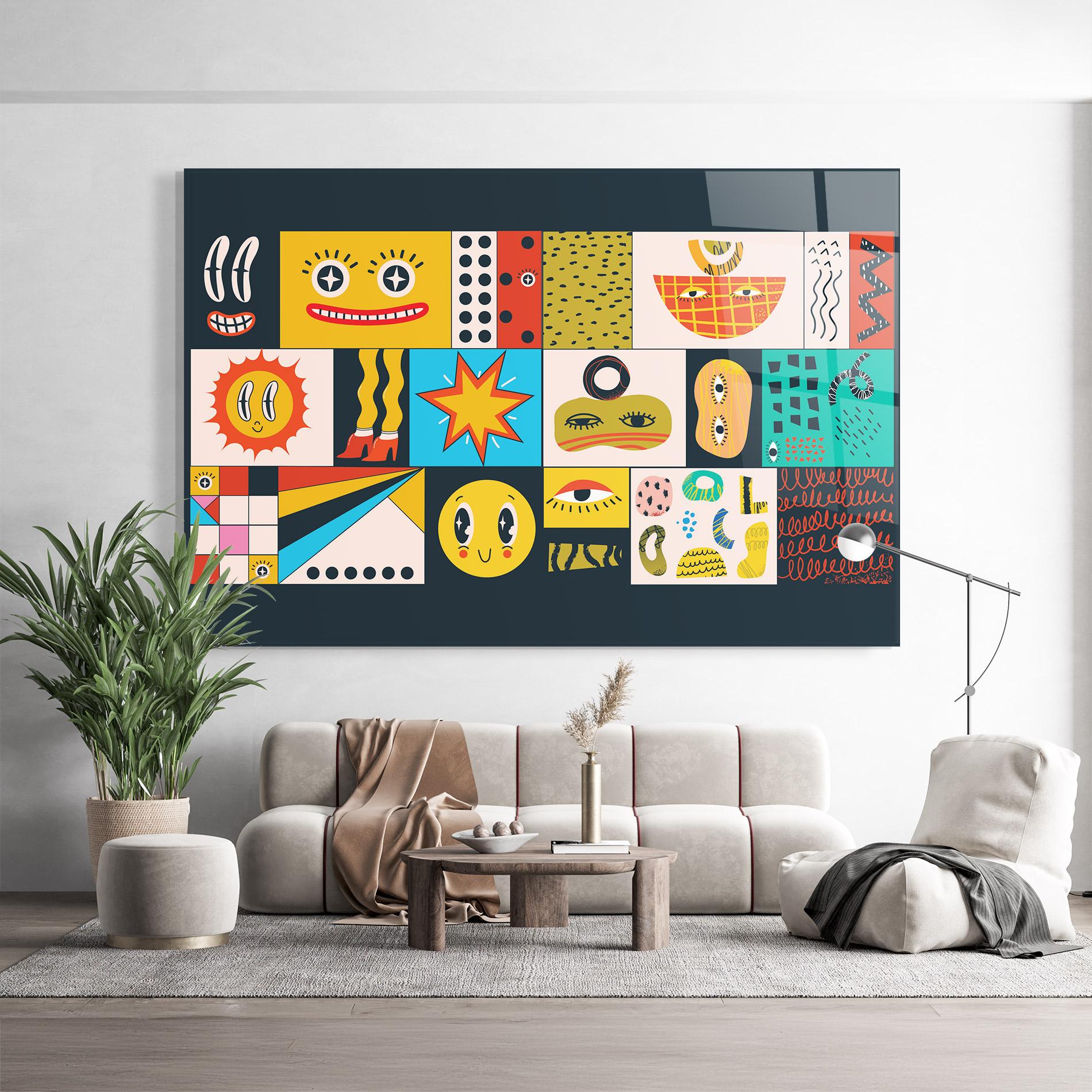 Glasbild Cool Eye Shape mockup 9