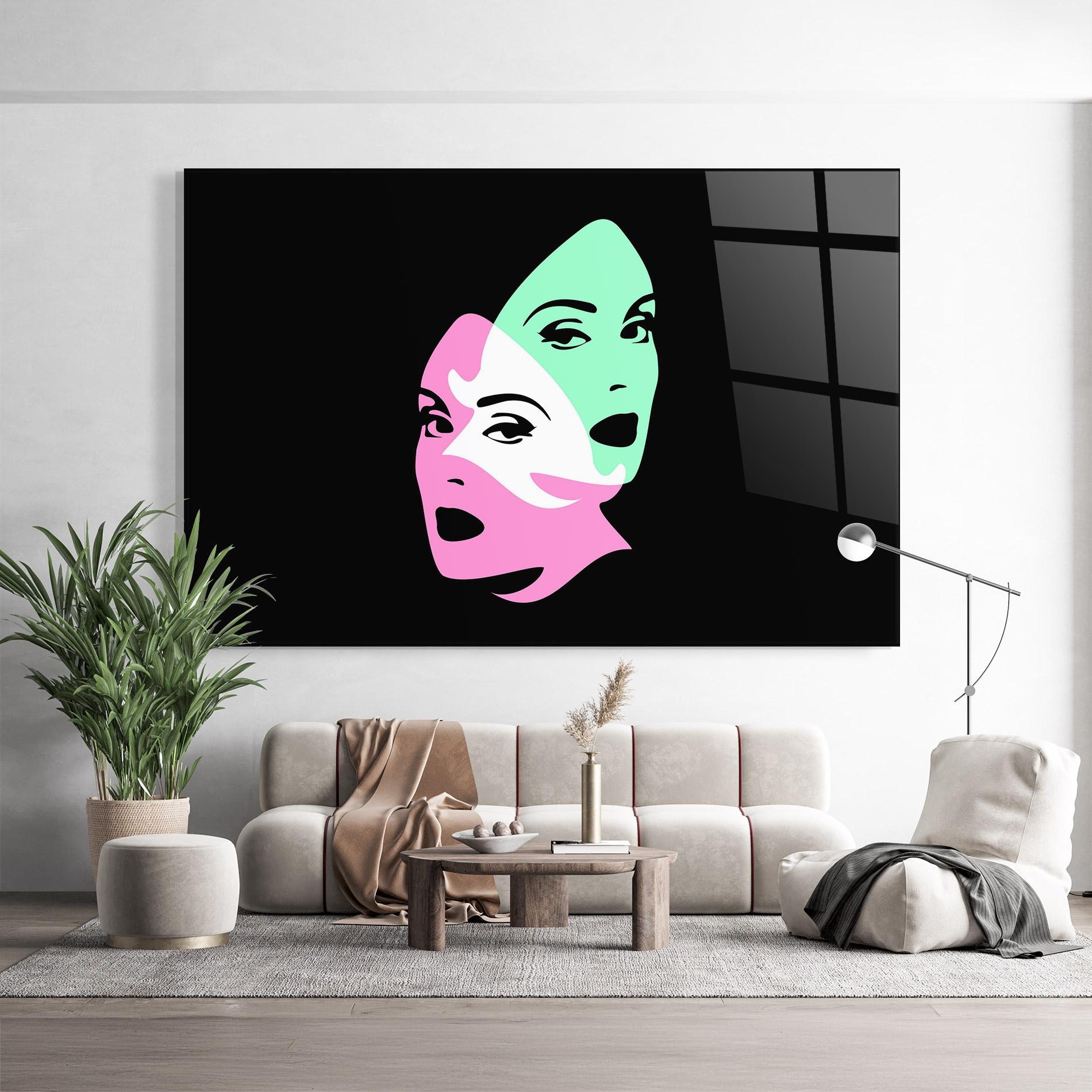 Glasbild Exposure Portrait mockup 9