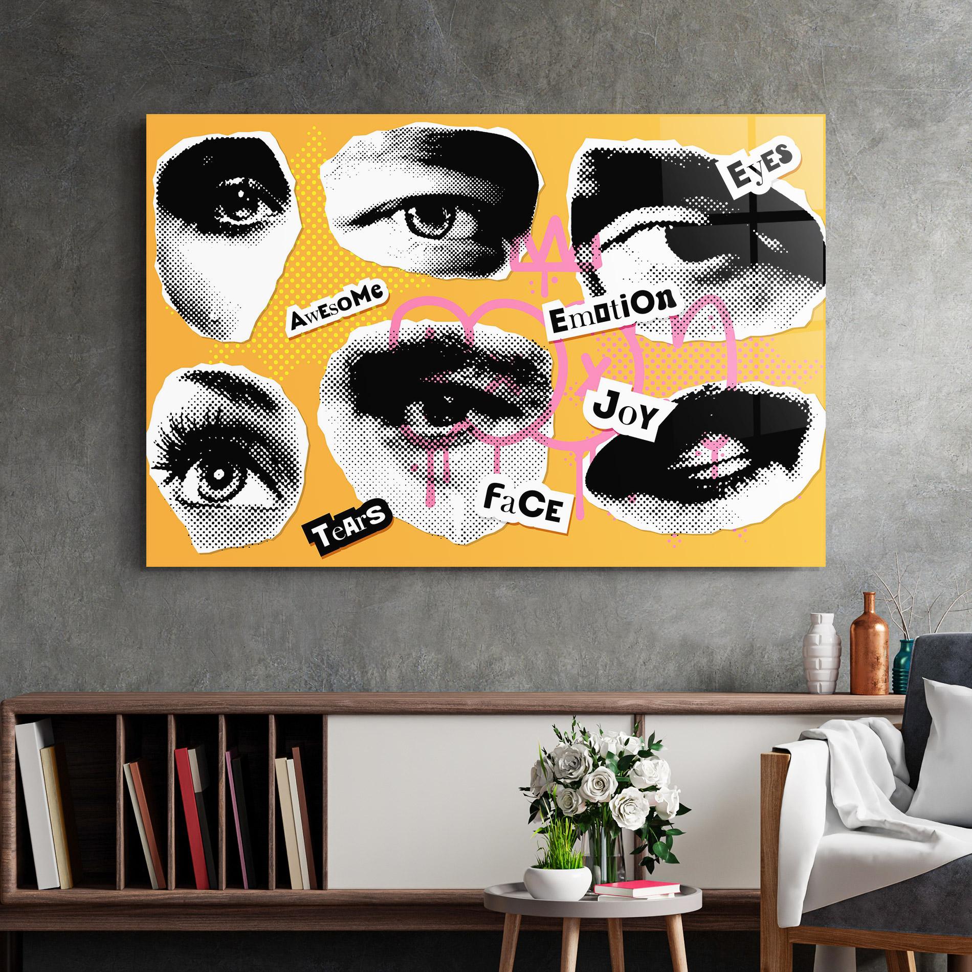 Glasbild Awesome Emotions mockup 2