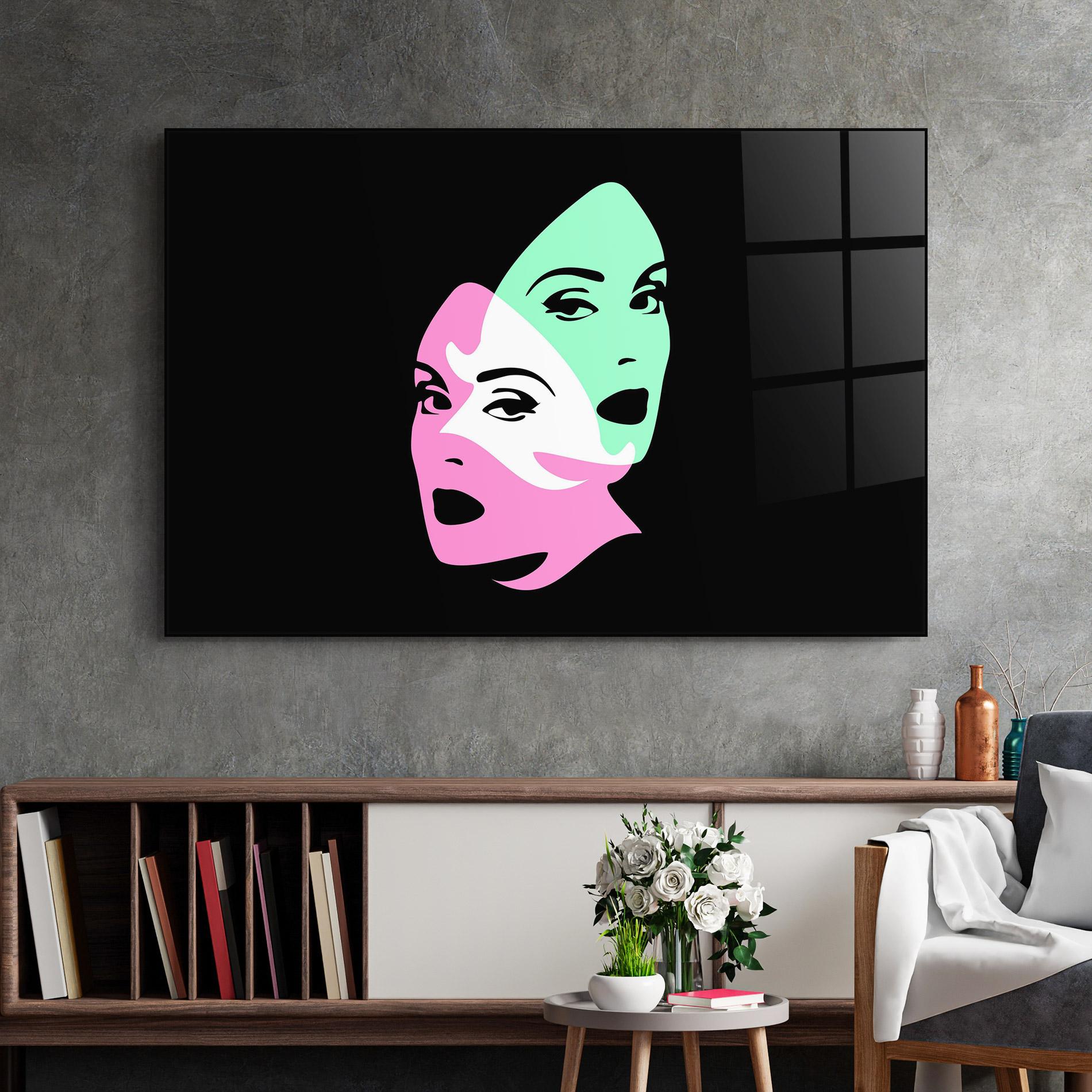 Glasbild Exposure Portrait mockup 2