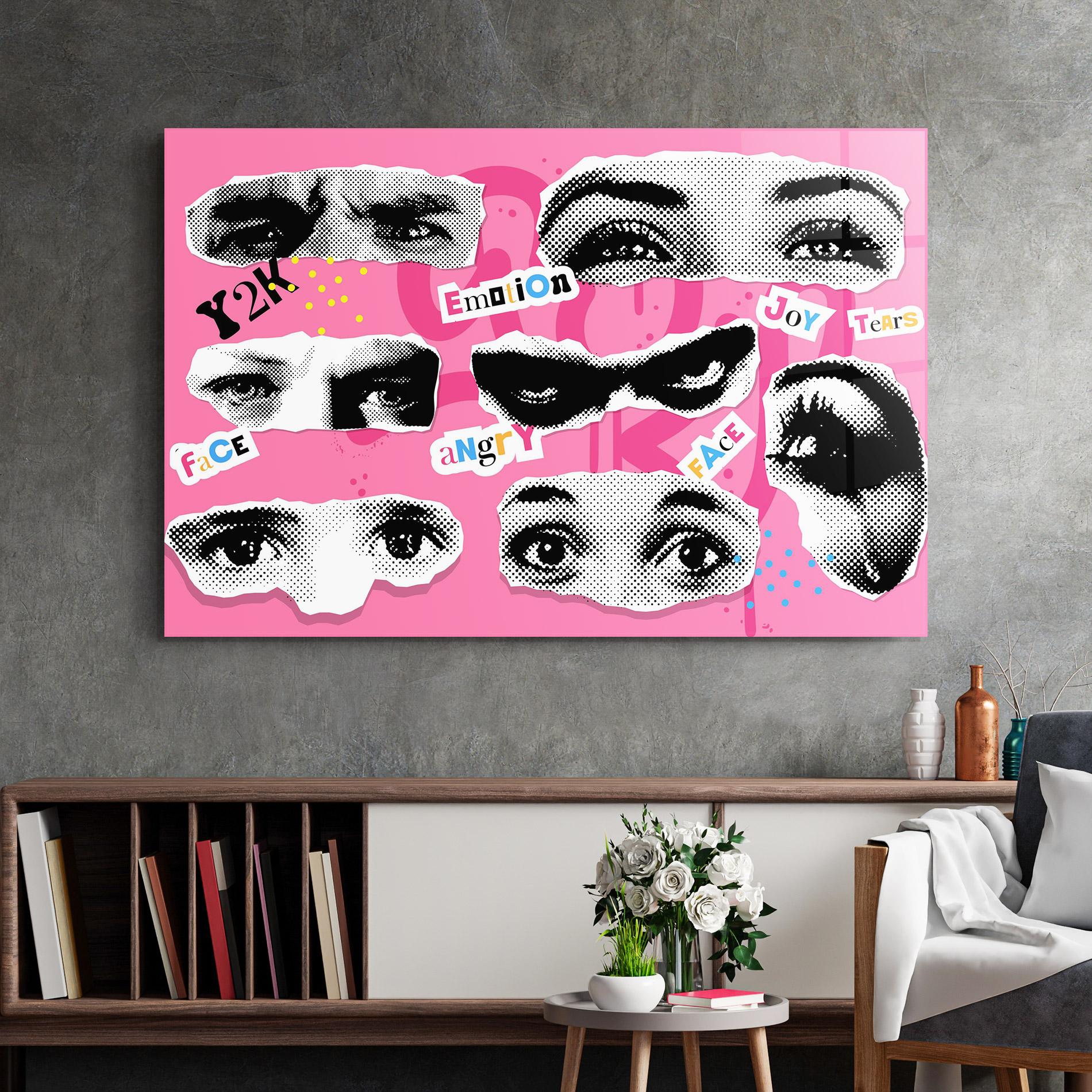 Glasbild Eye Type mockup 2