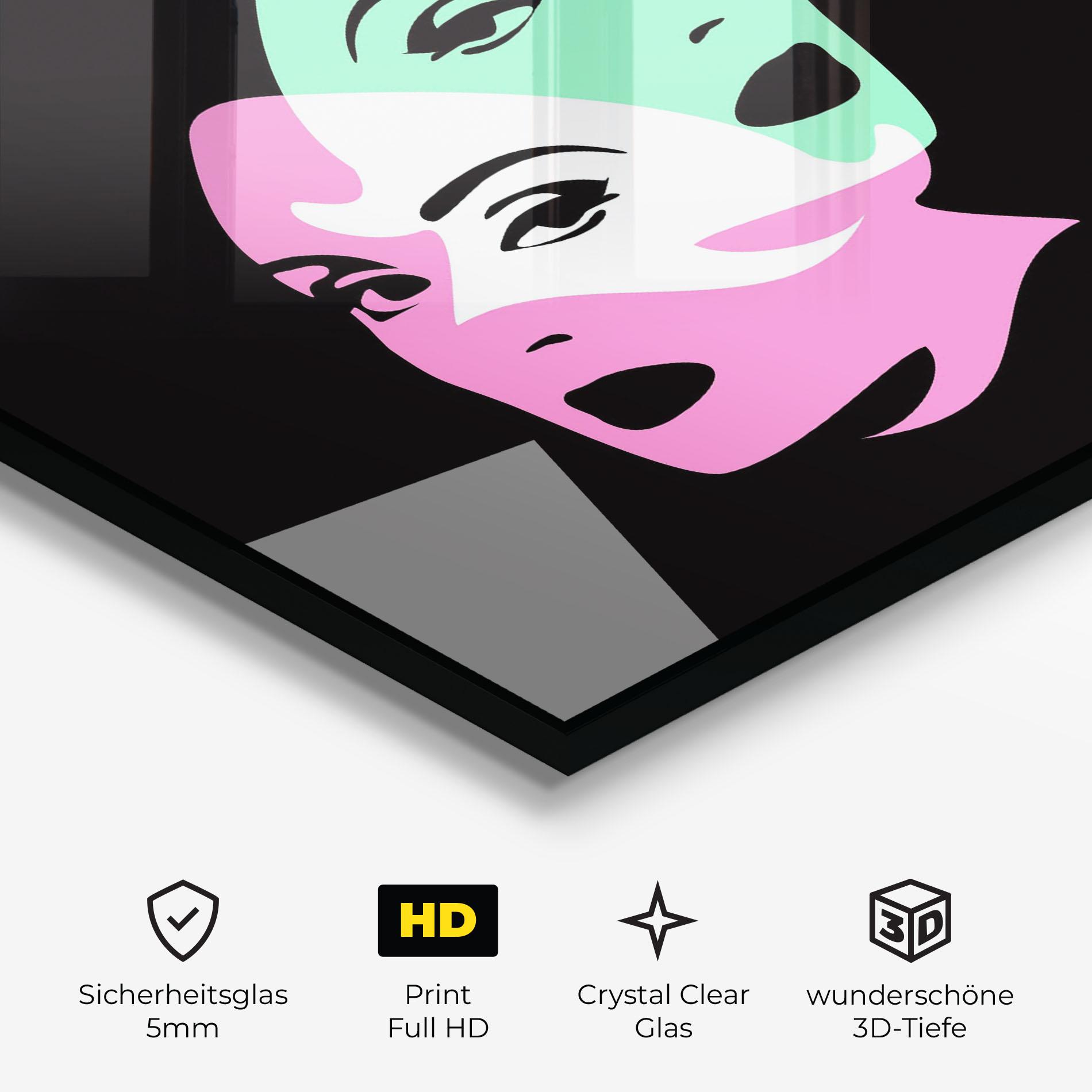 Glasbild Exposure Portrait mockup 3