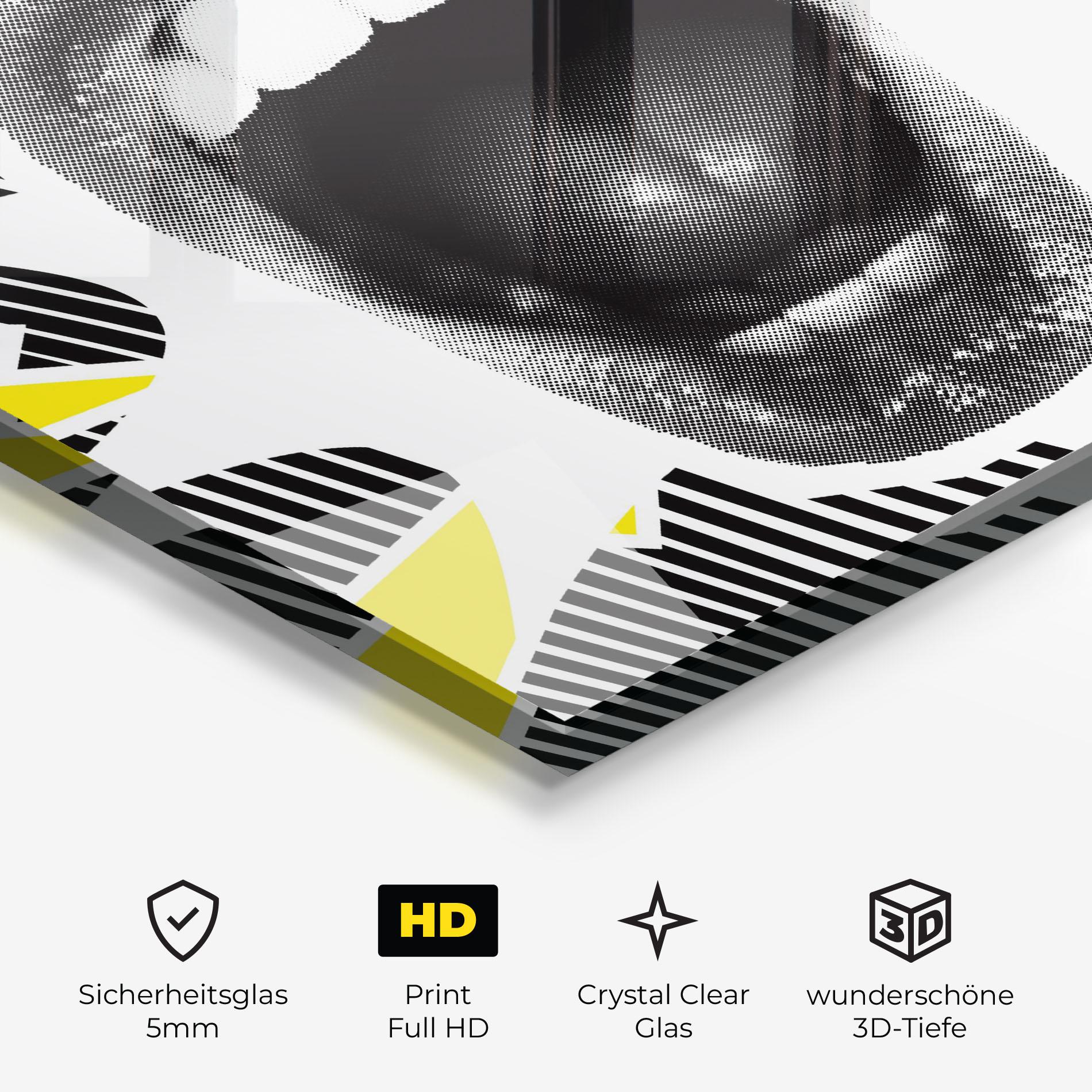 Glasbild Lightning Mouth mockup 3