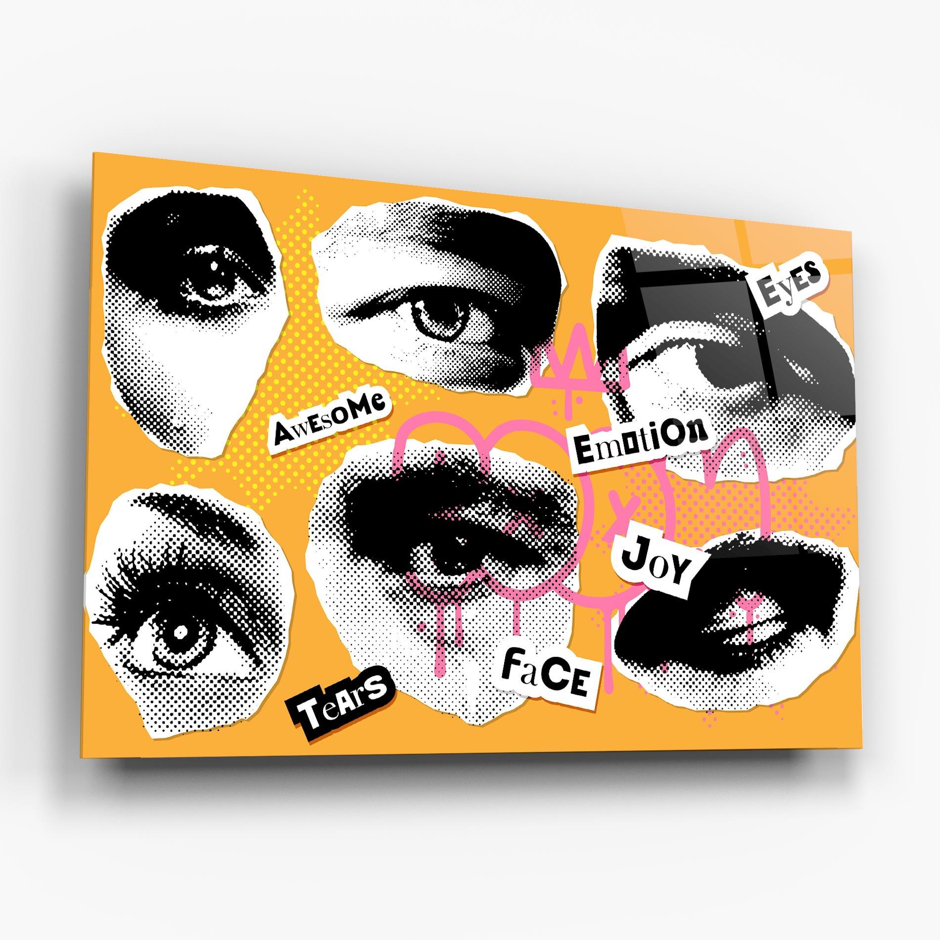 Glasbild Awesome Emotions mockup 6