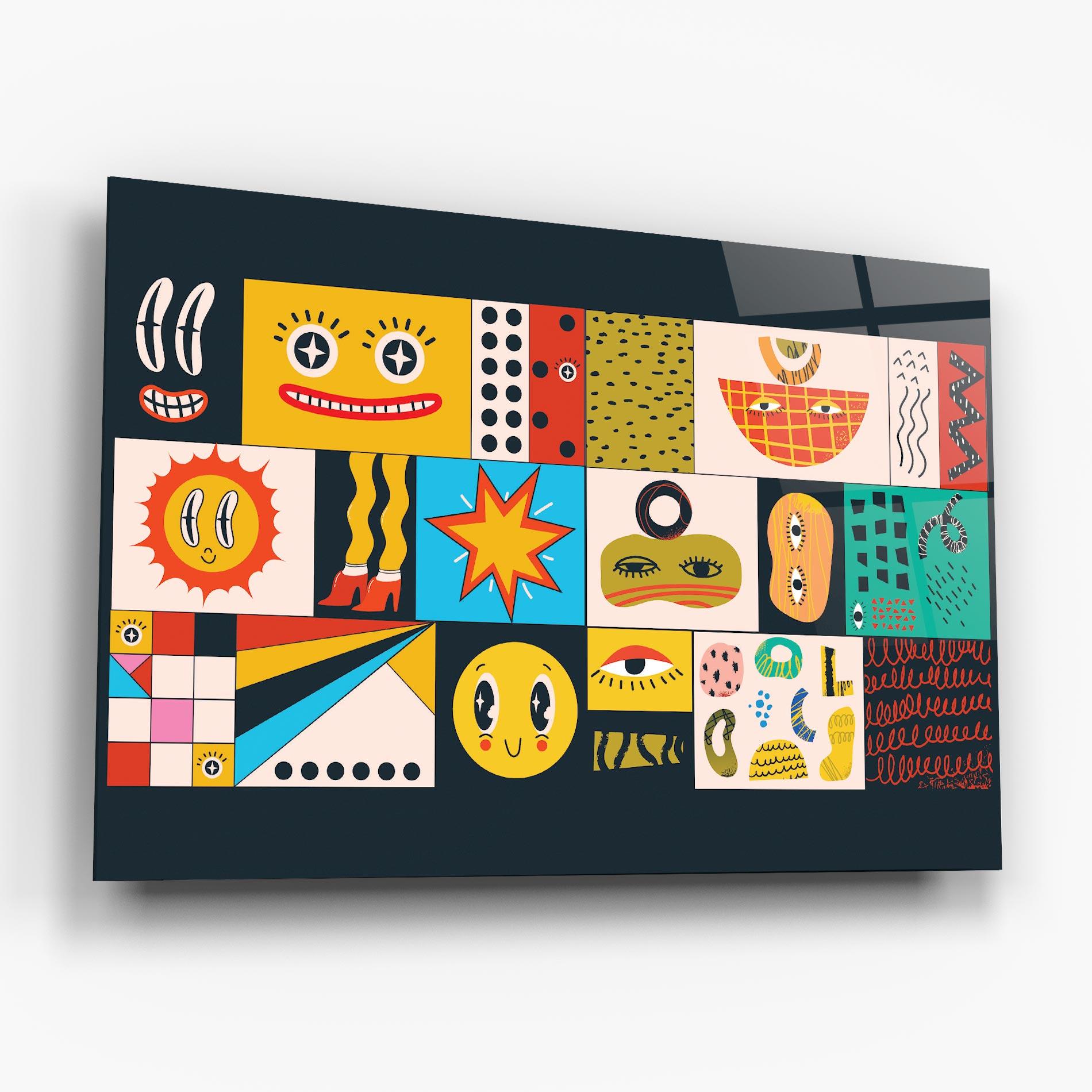 Glasbild Cool Eye Shape mockup 6