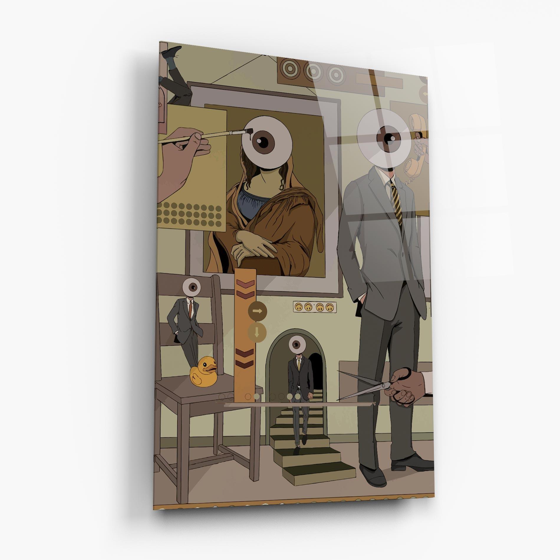 Glasbild Eyes Man mockup 6