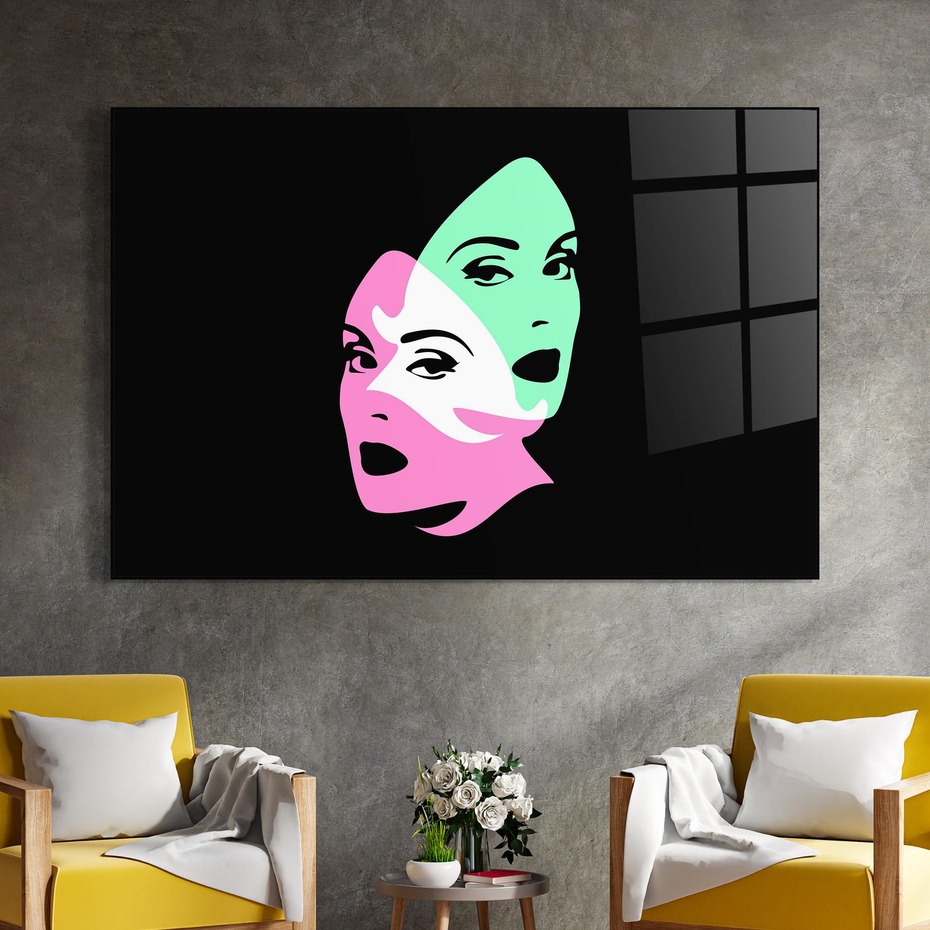 Glasbild Exposure Portrait mockup 4