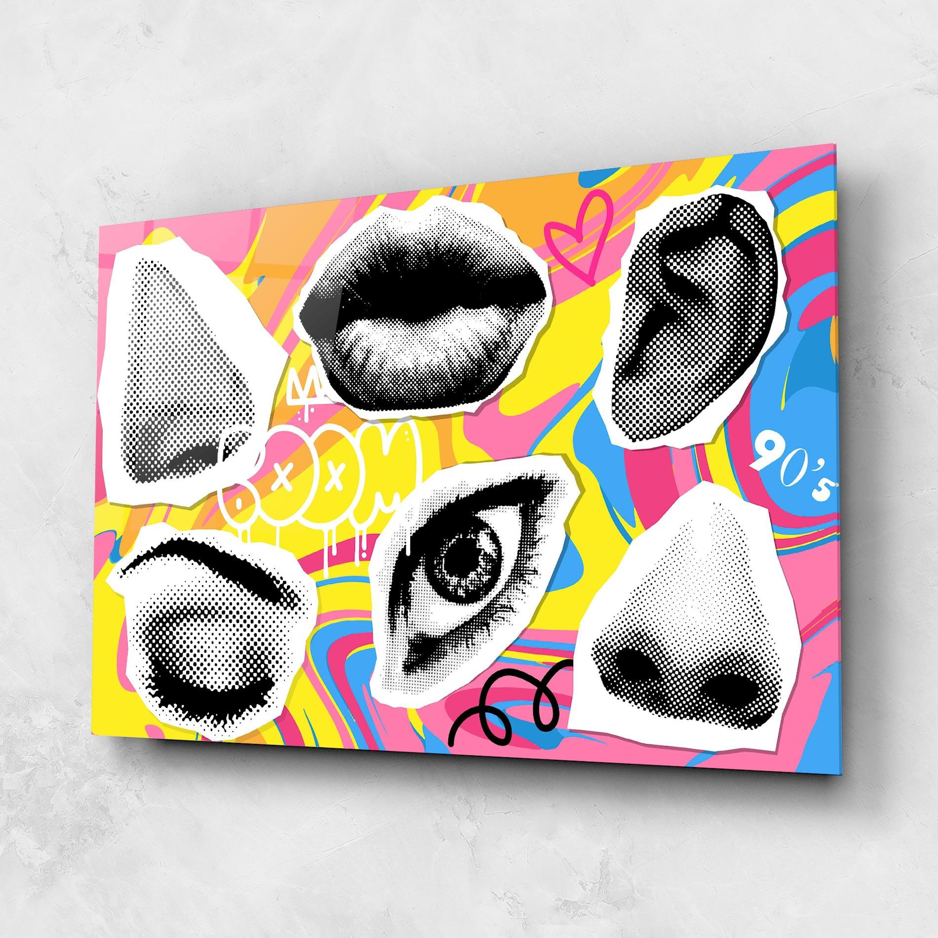 Glasbild Boom 90s mockup 1