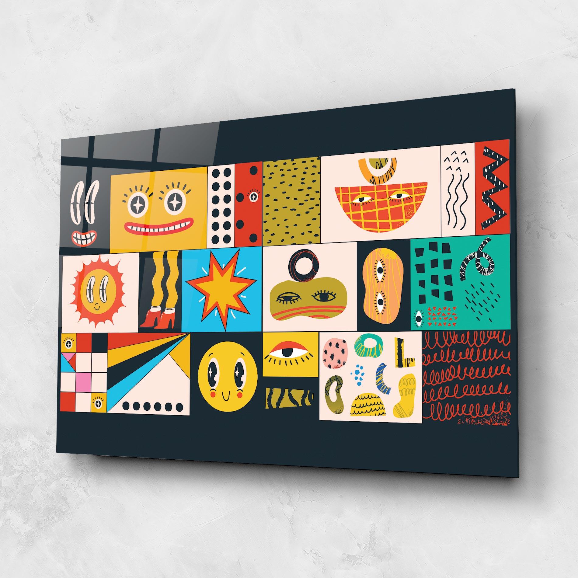 Glasbild Cool Eye Shape mockup 1