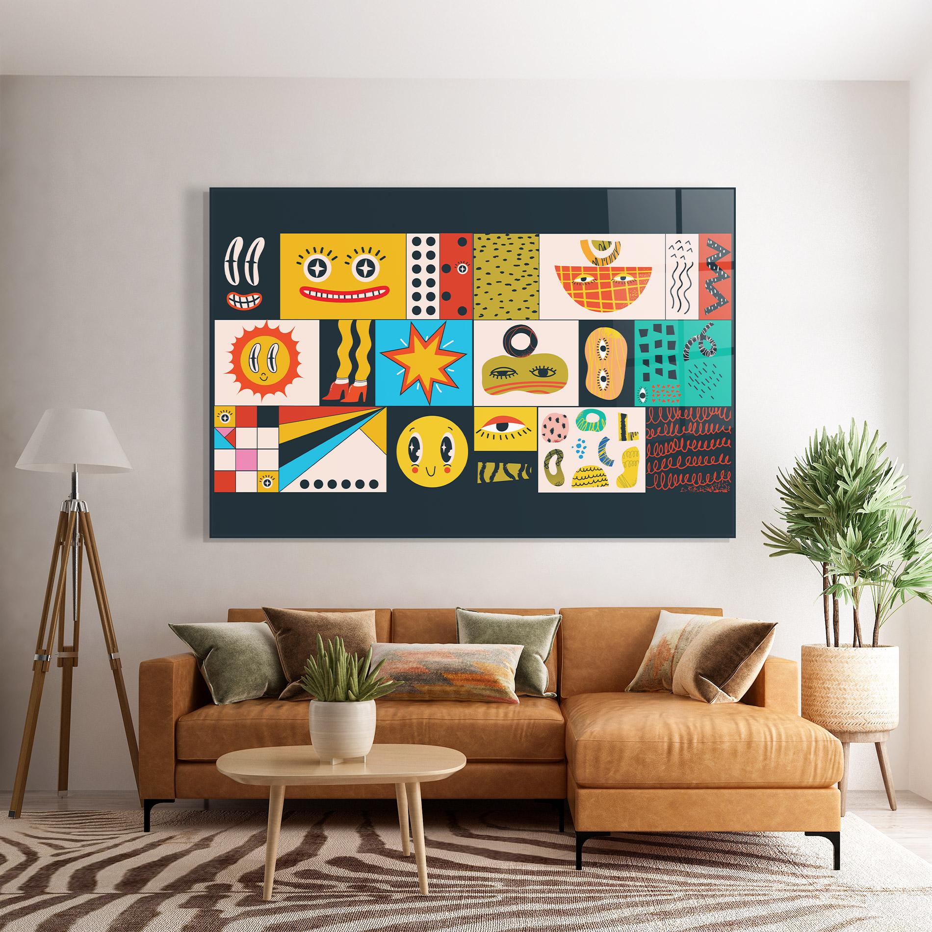 Glasbild Cool Eye Shape mockup 7