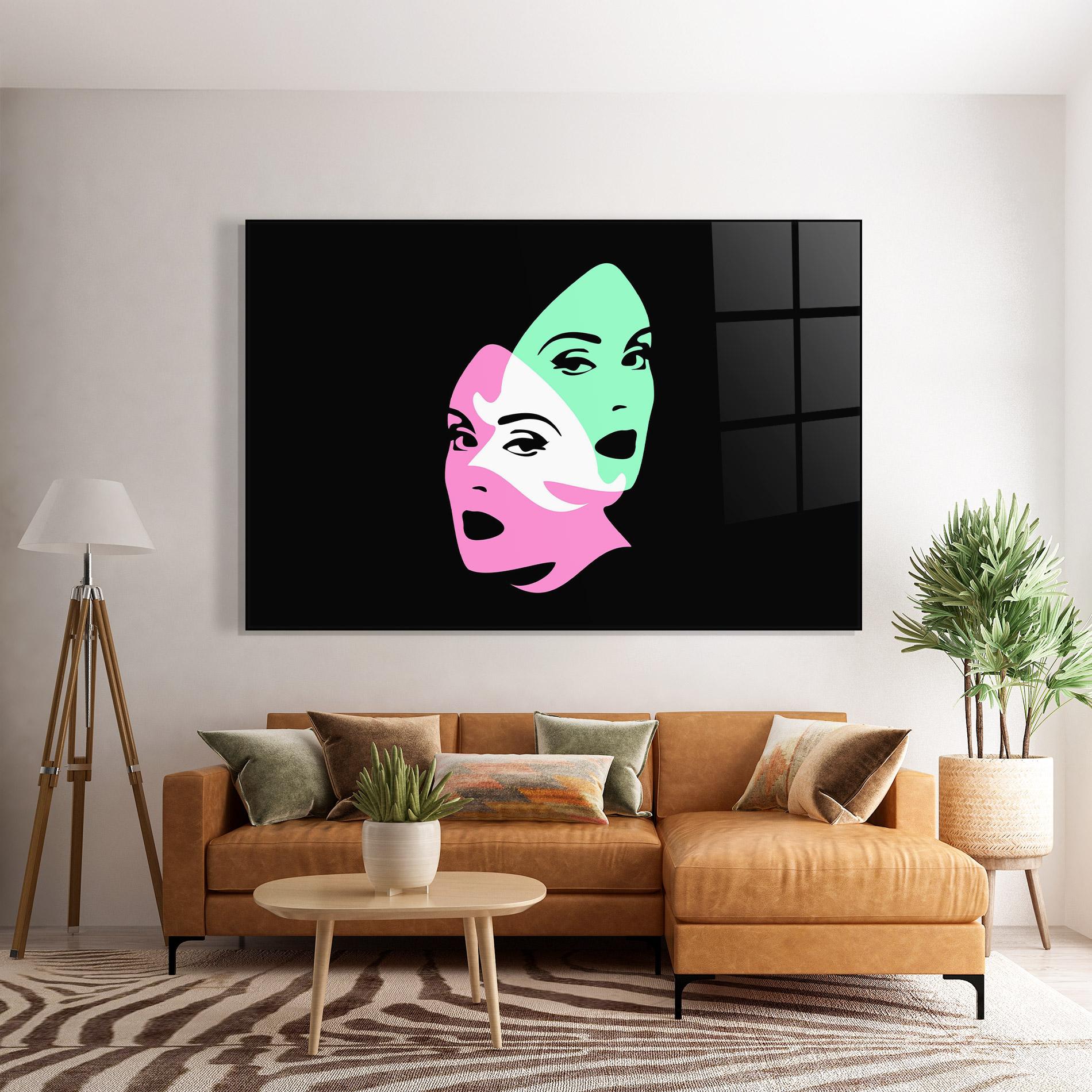 Glasbild Exposure Portrait mockup 7