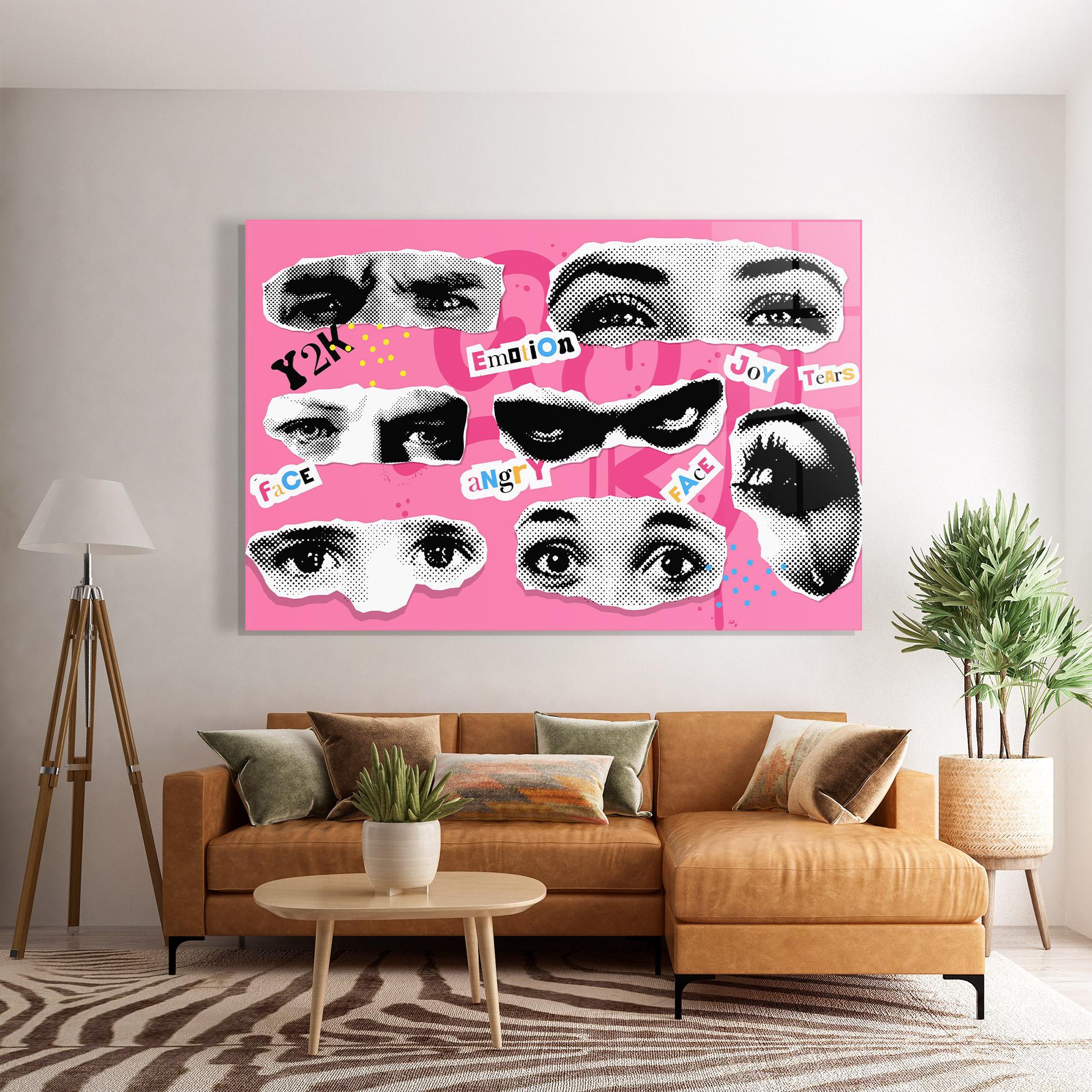 Glasbild Eye Type mockup 7