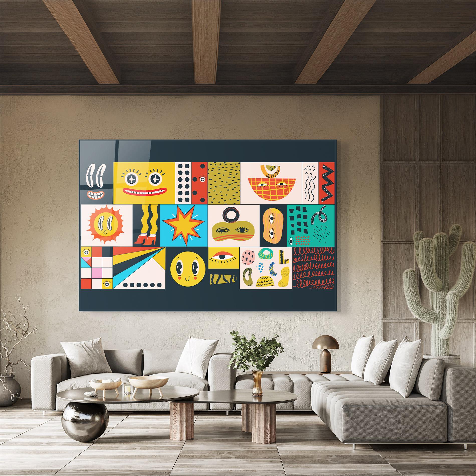 Glasbild Cool Eye Shape mockup 8