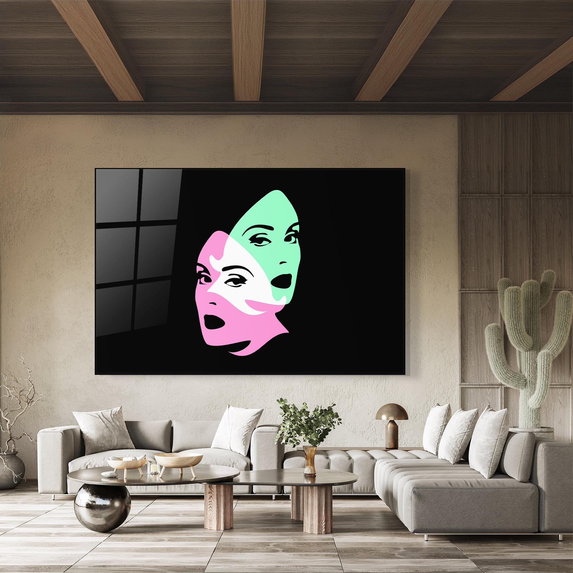 Glasbild Exposure Portrait mockup 8