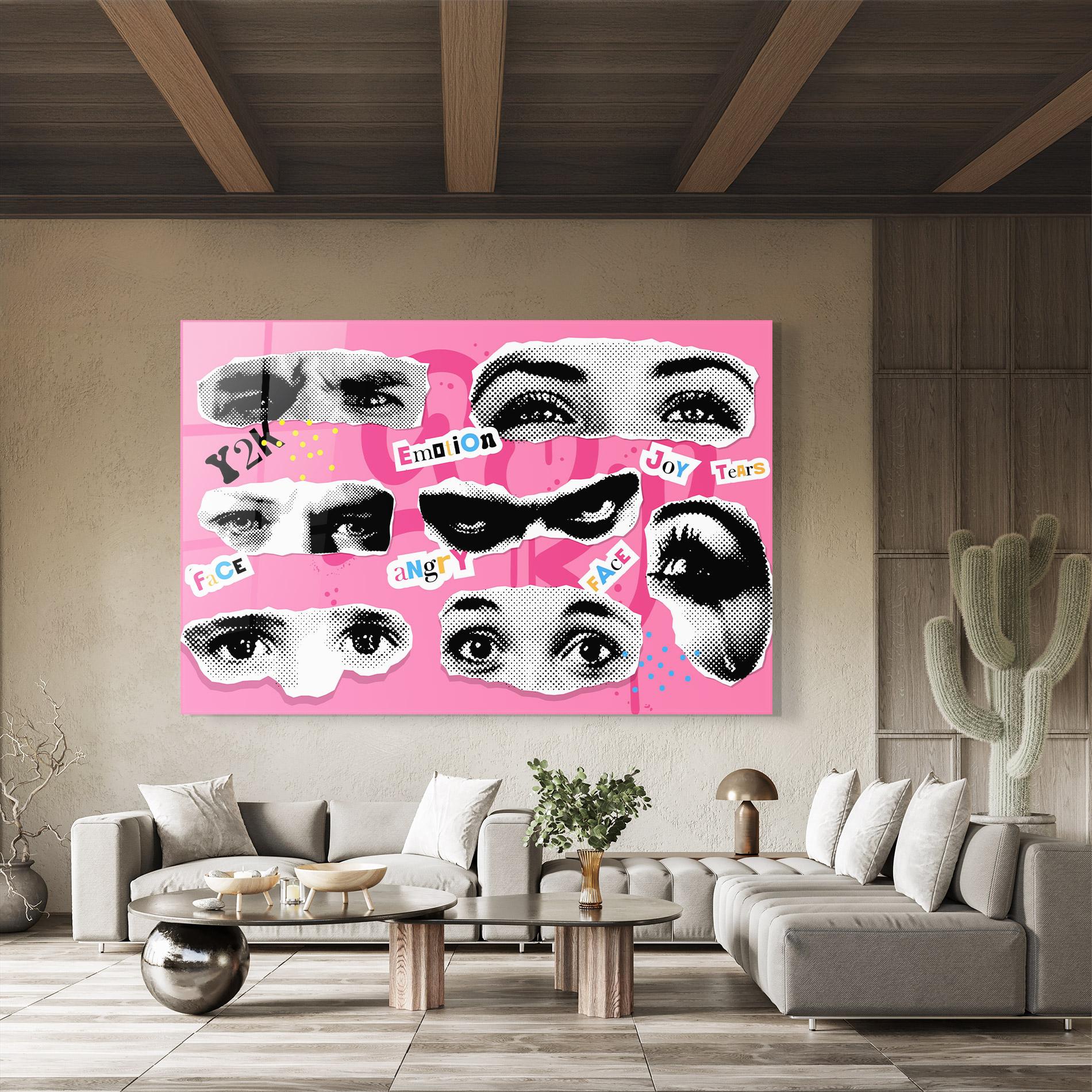 Glasbild Eye Type mockup 8