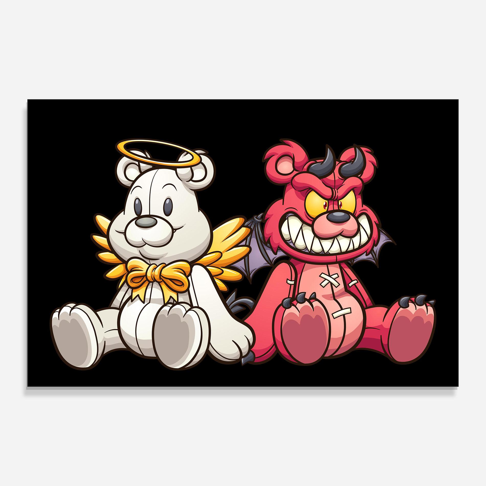 Glasbild Angel Bear mockup 0