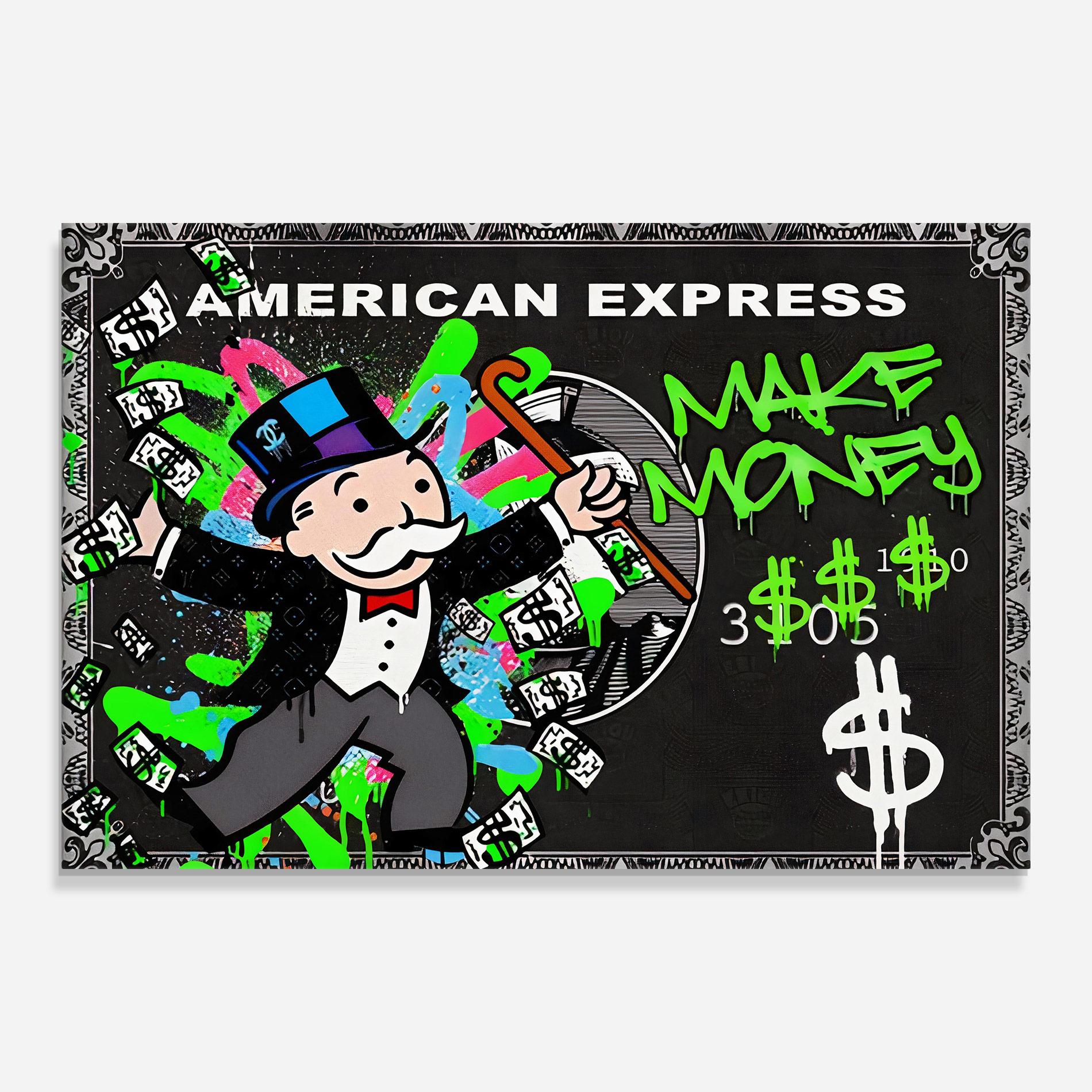 Glasbild Make Money mockup 0