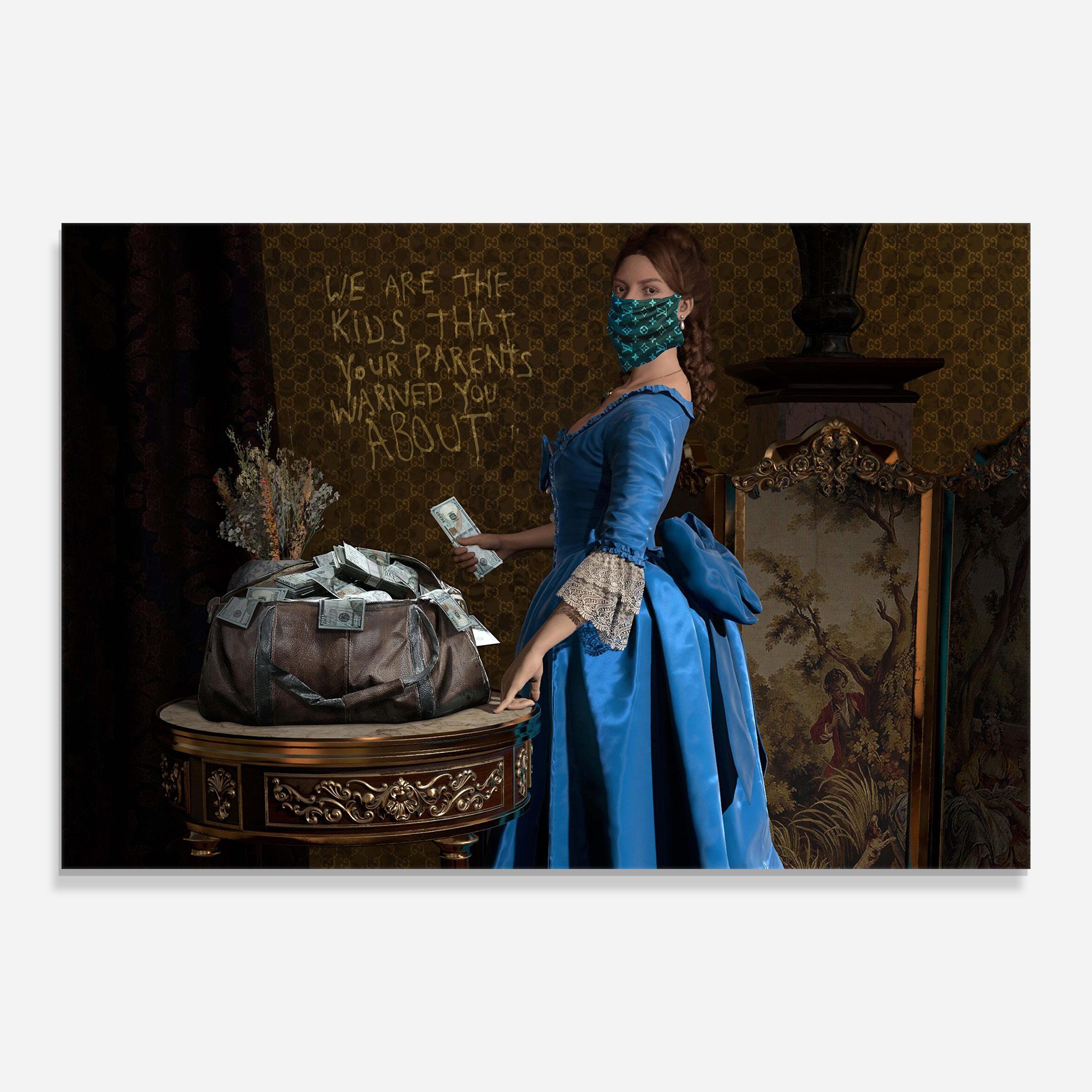 Vintage Money Heist mockup 0