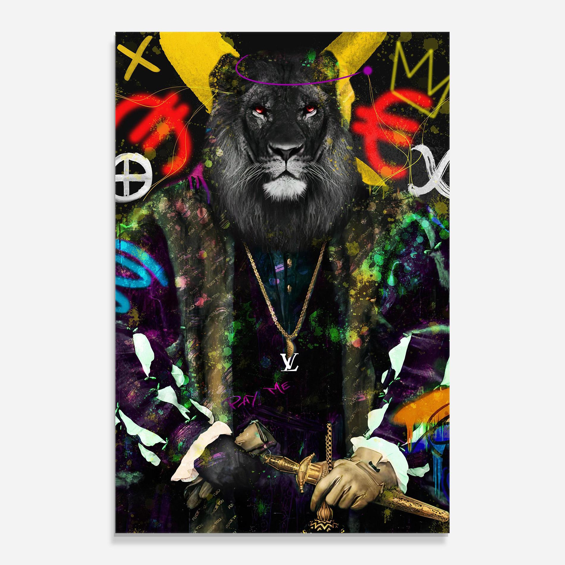 Glasbild Don Lion mockup 0