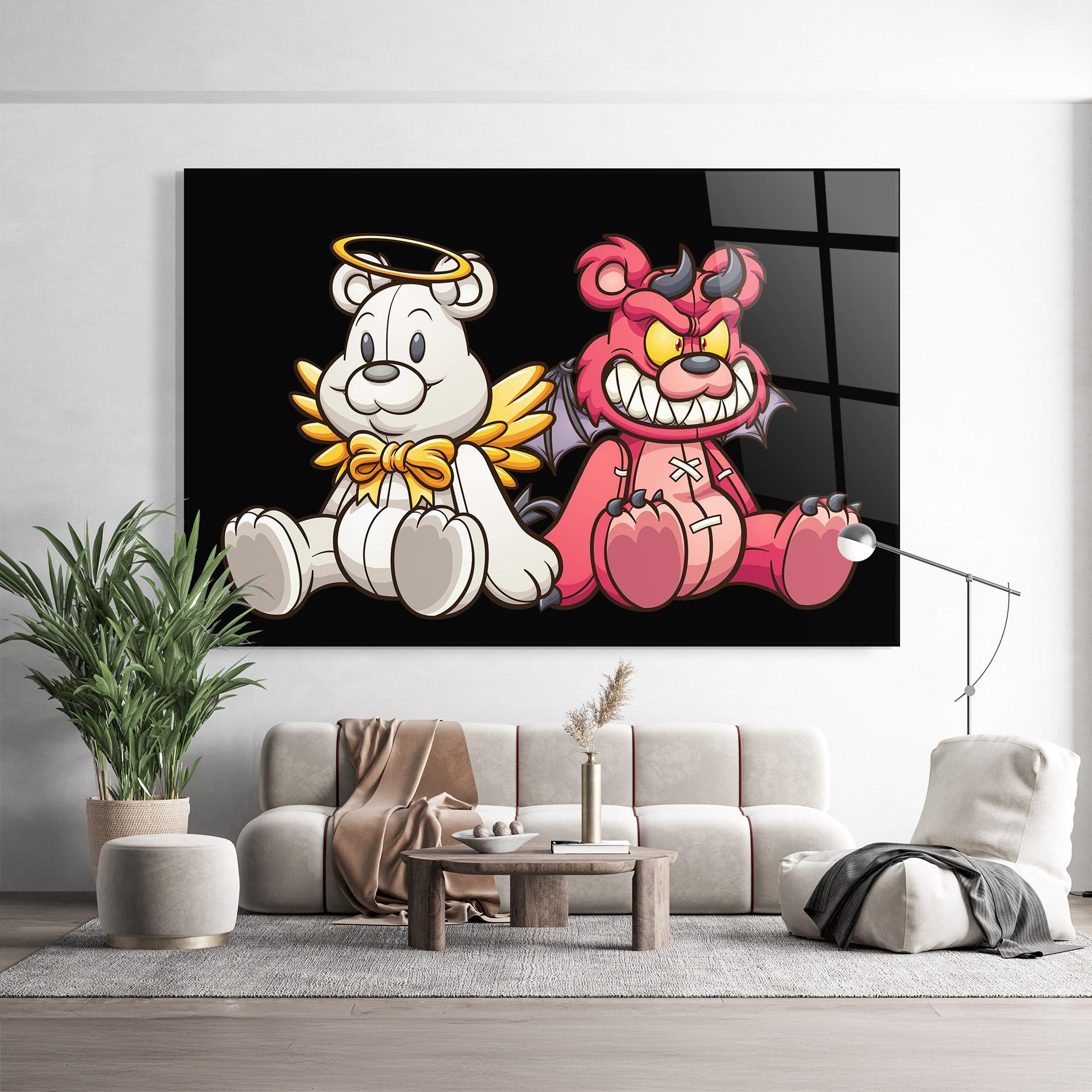 Glasbild Angel Bear mockup 9