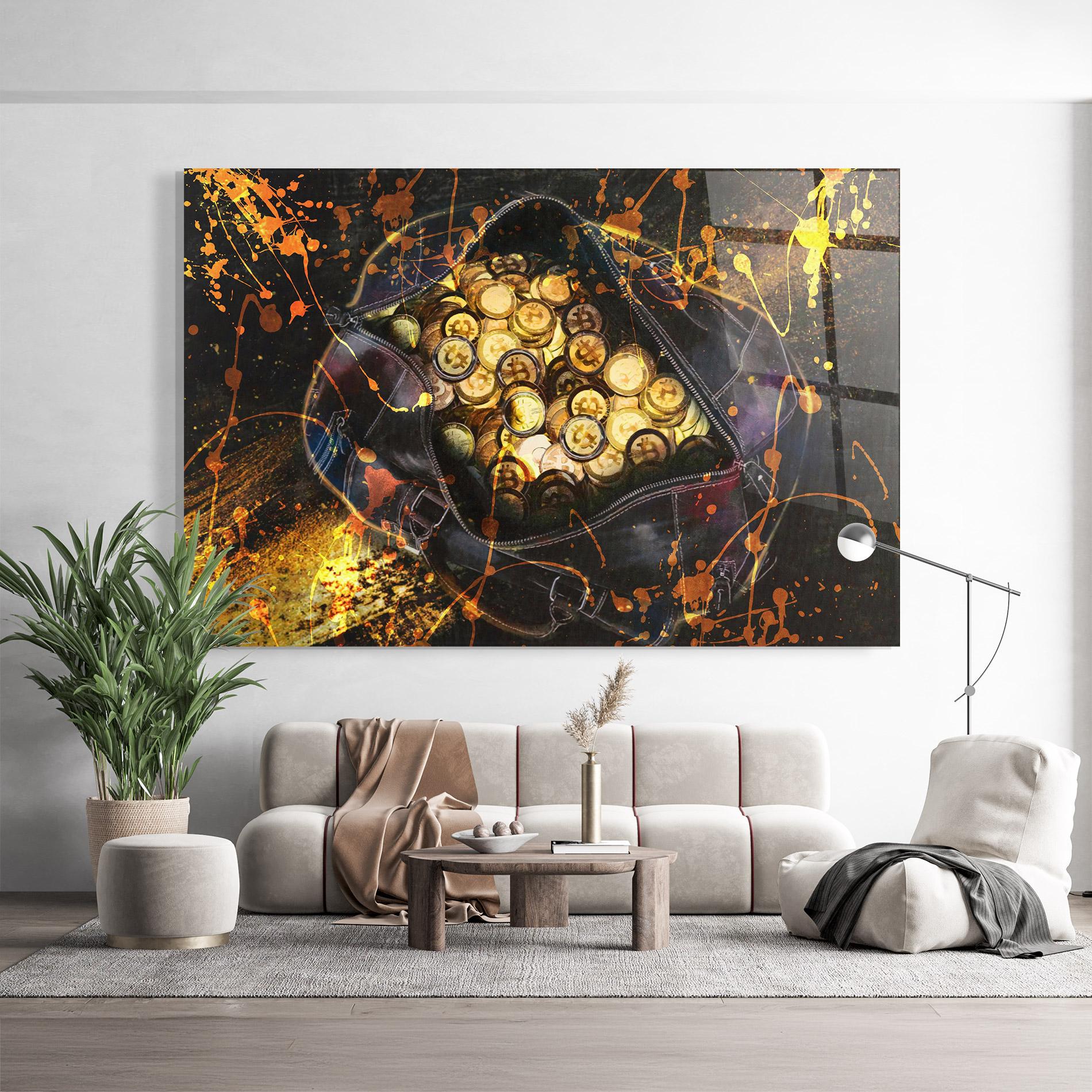 Glasbild Crypto Rich mockup 9