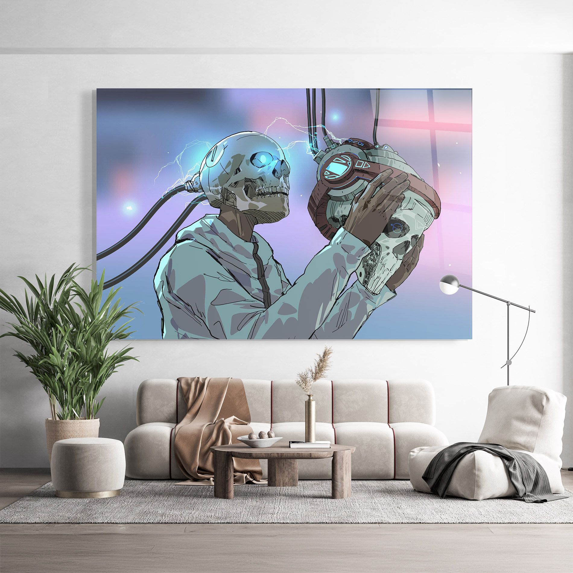 Electric Skull mockup 9