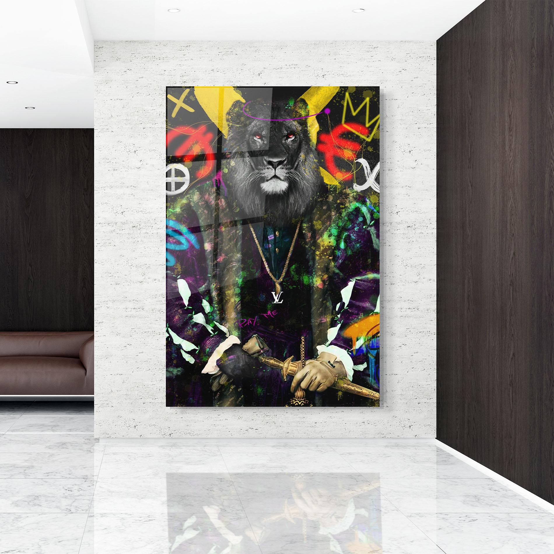 Glasbild Don Lion mockup 9