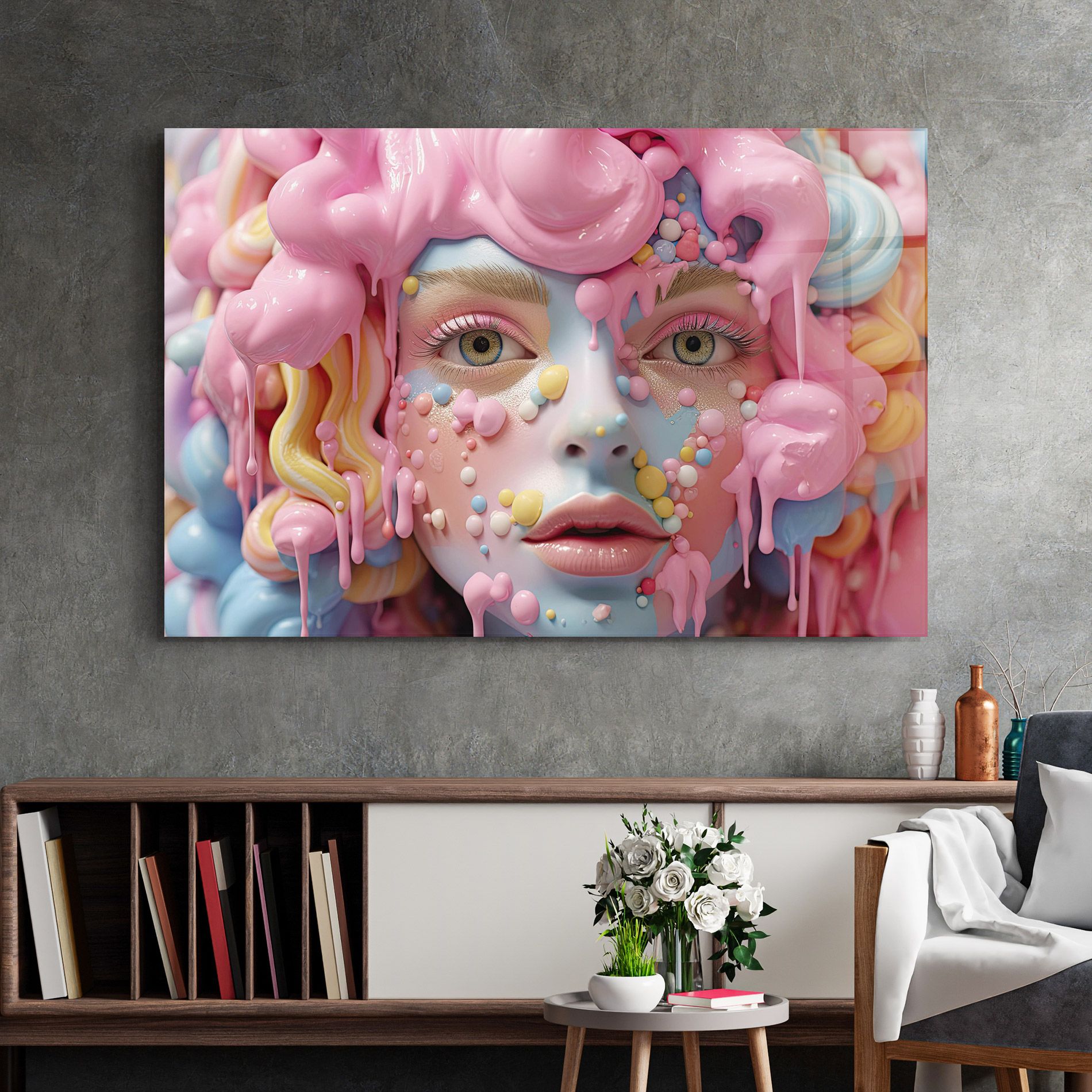 Candy Face Girl mockup 2