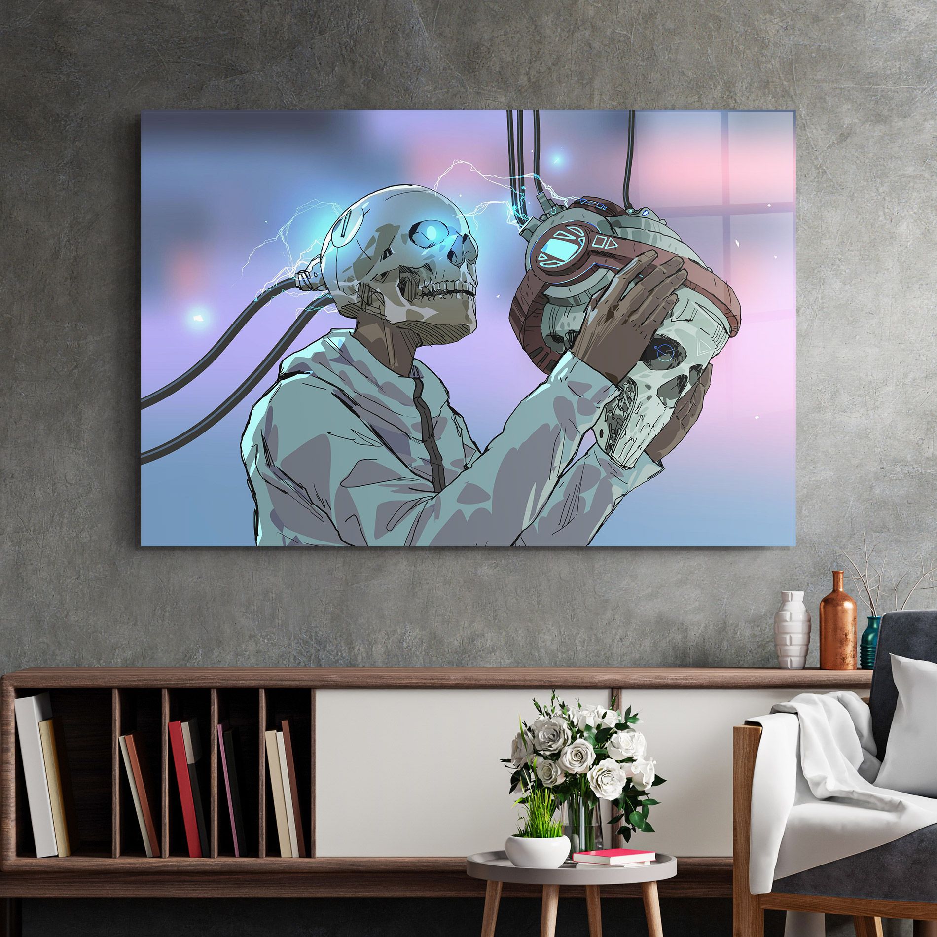 Electric Skull mockup 2