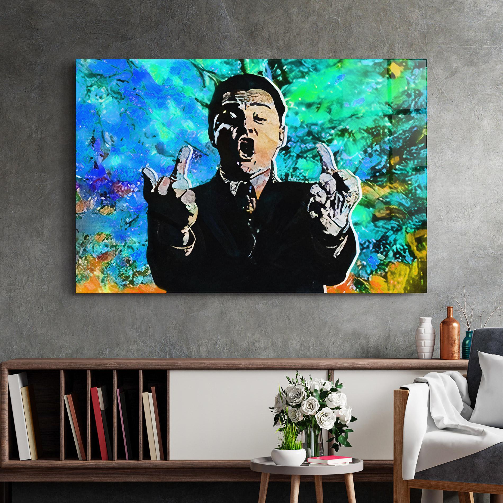 Glasbild Flip The Bird mockup 2