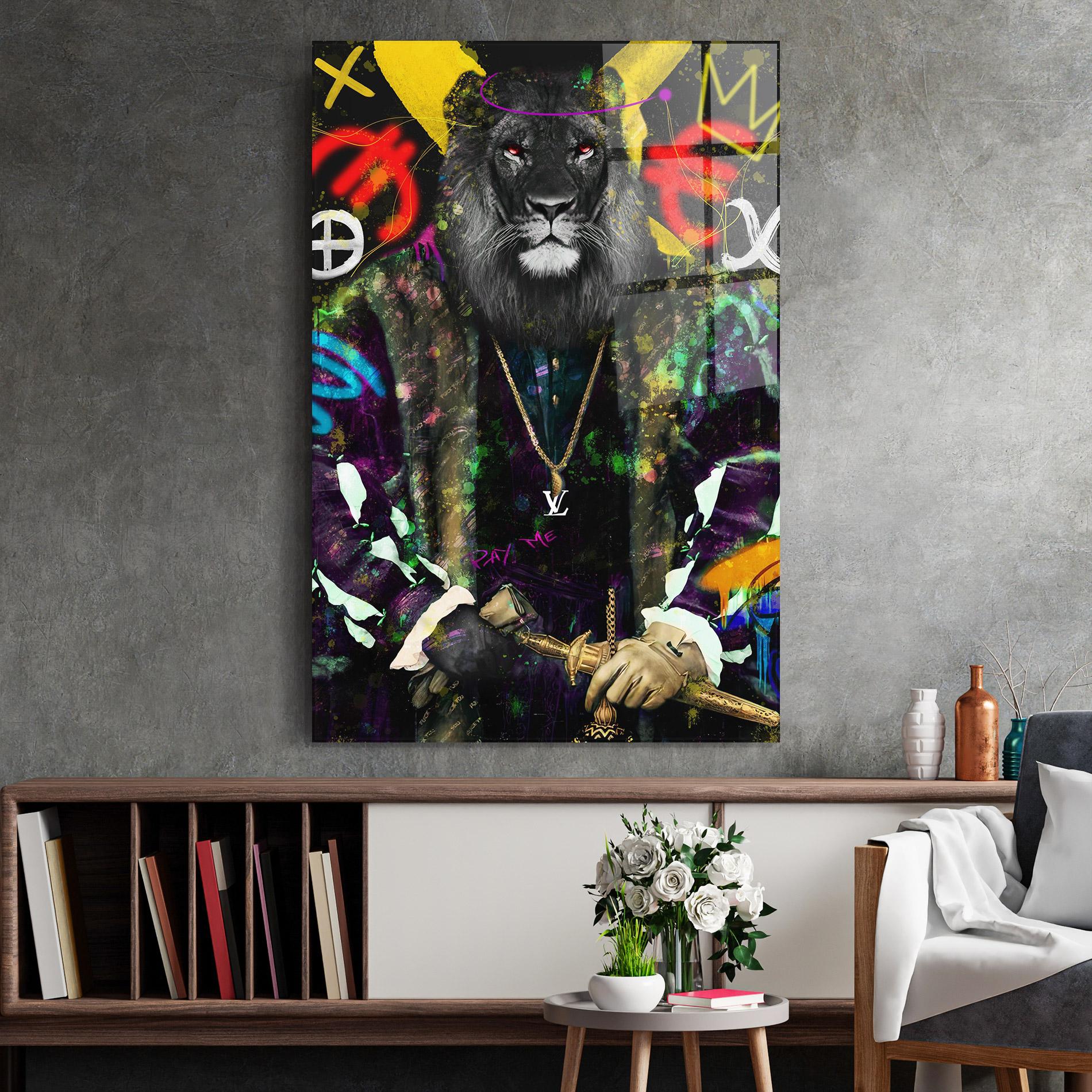 Glasbild Don Lion mockup 2