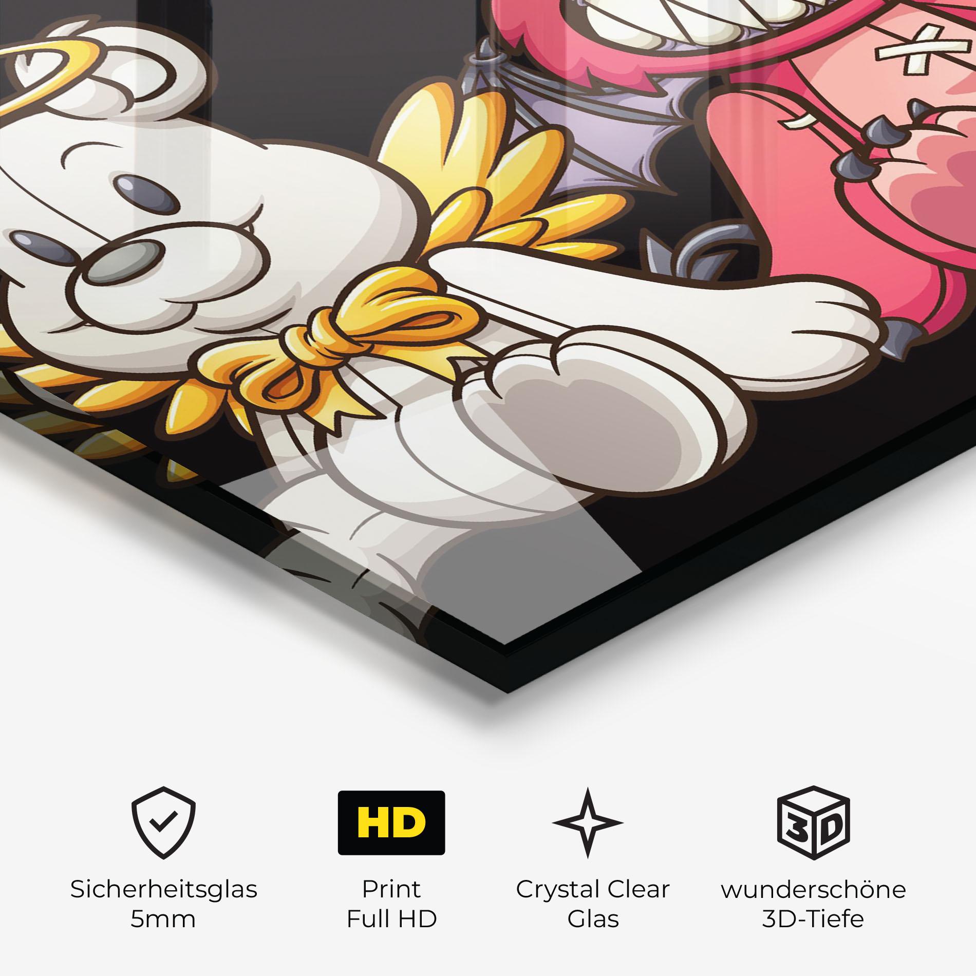 Glasbild Angel Bear mockup 3