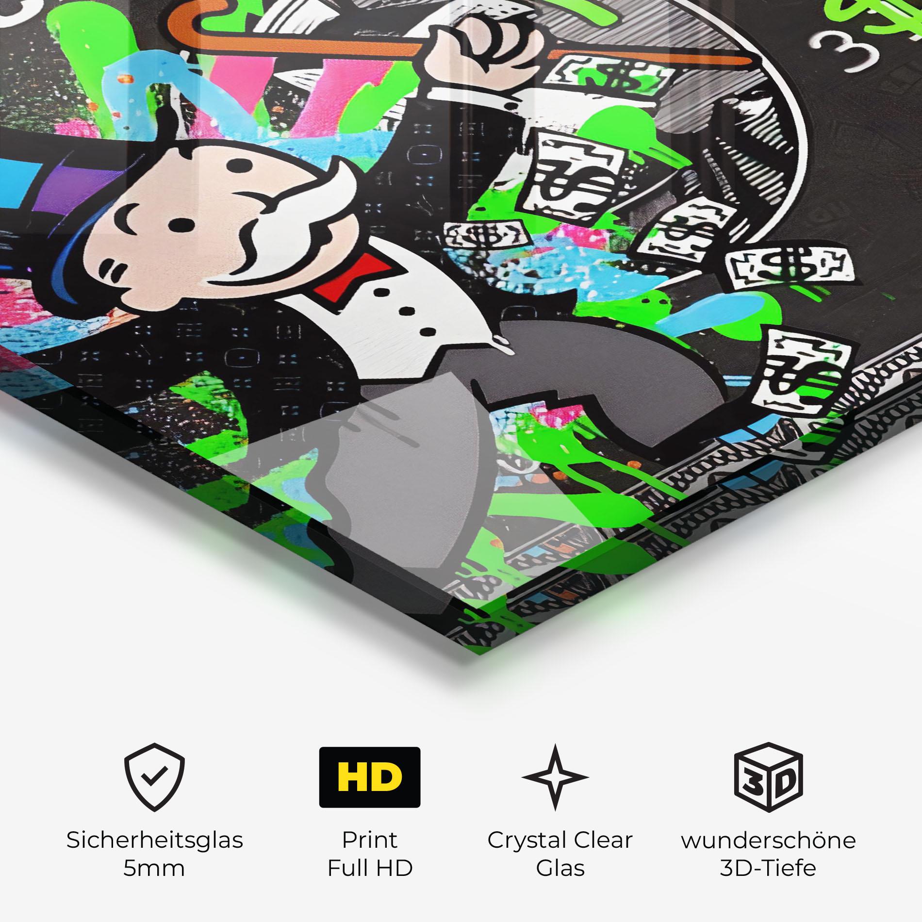 Glasbild Make Money mockup 3