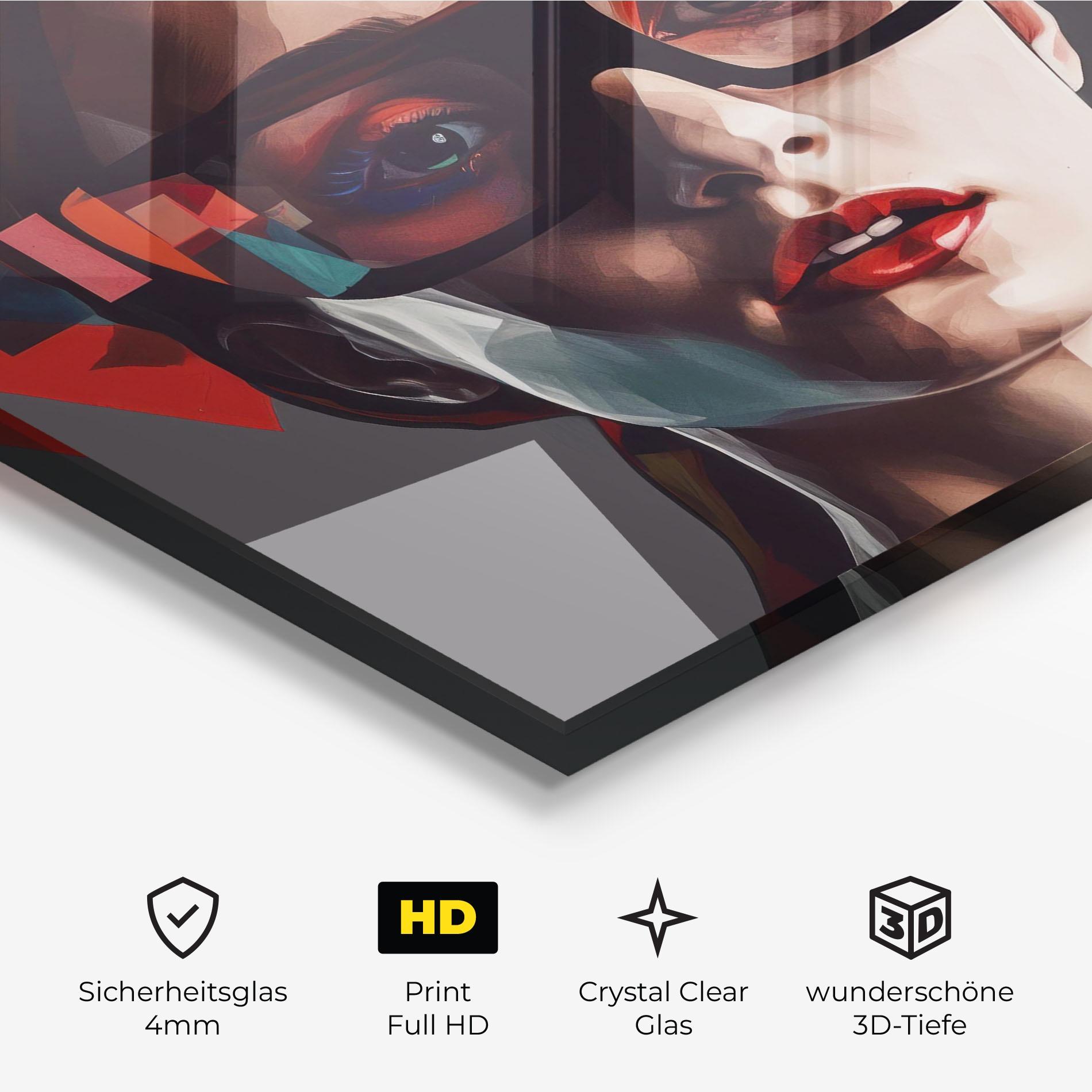 Glasbild Big Black Glasses mockup 3