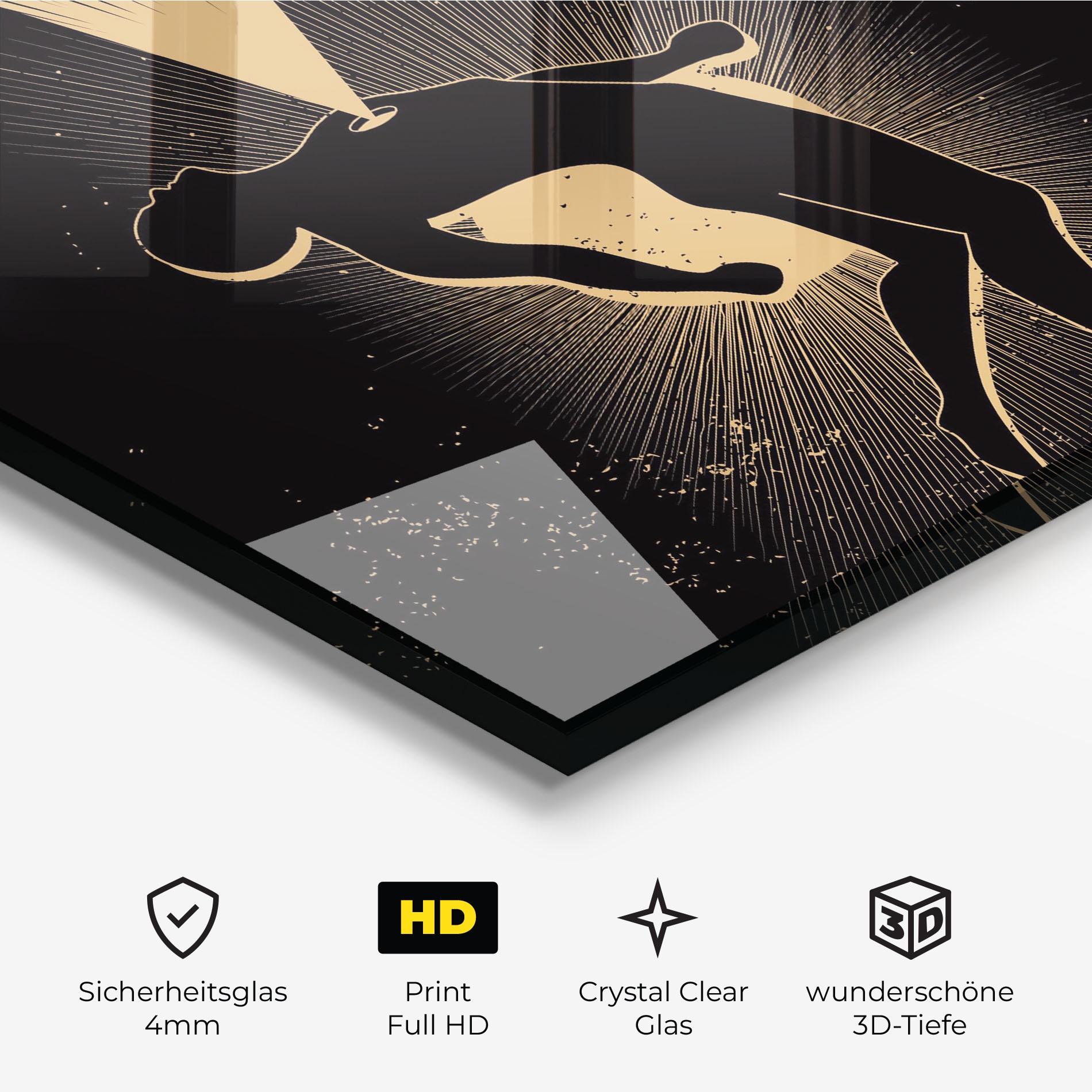 Glasbild Body And Soul mockup 3