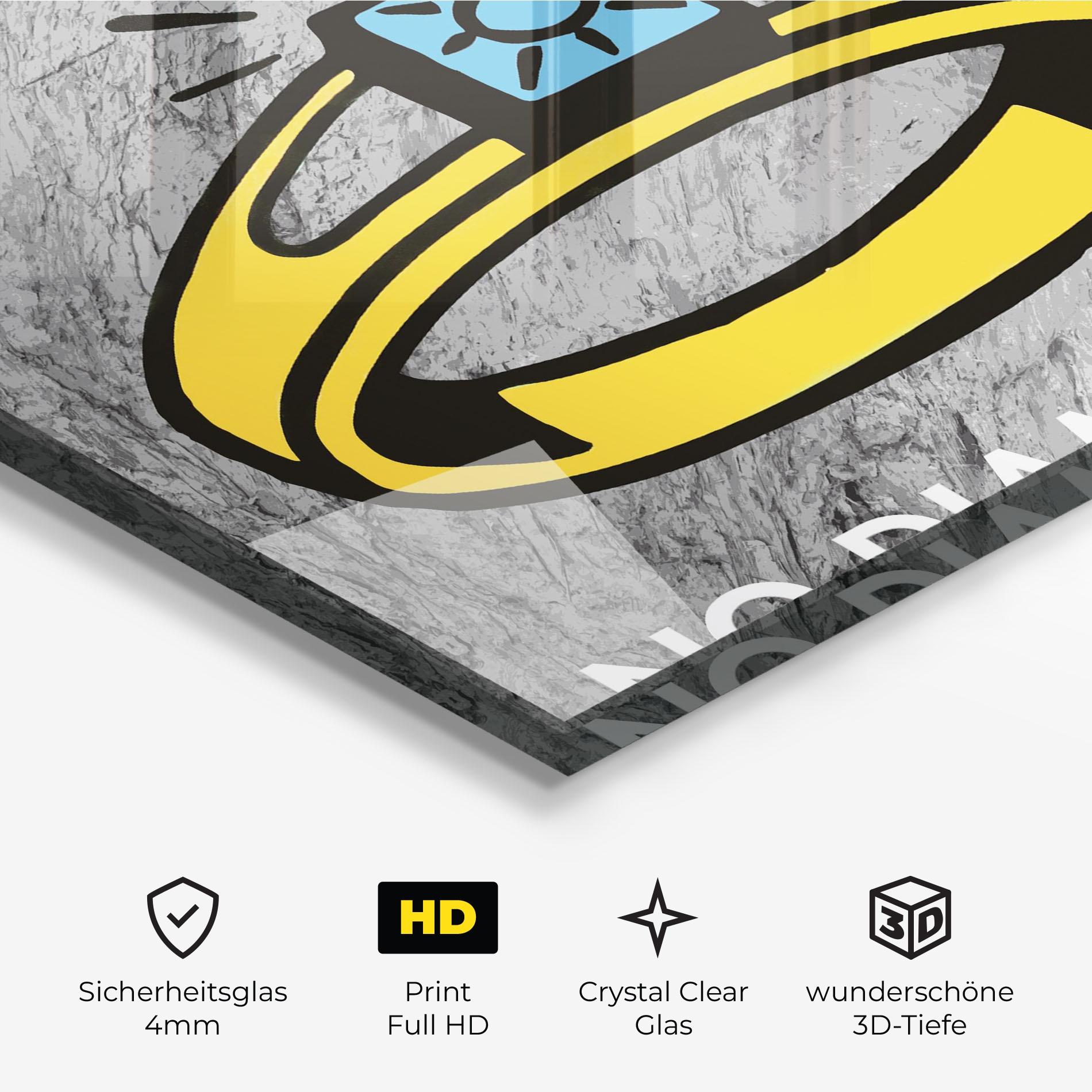 Glasbild Diamonds mockup 3