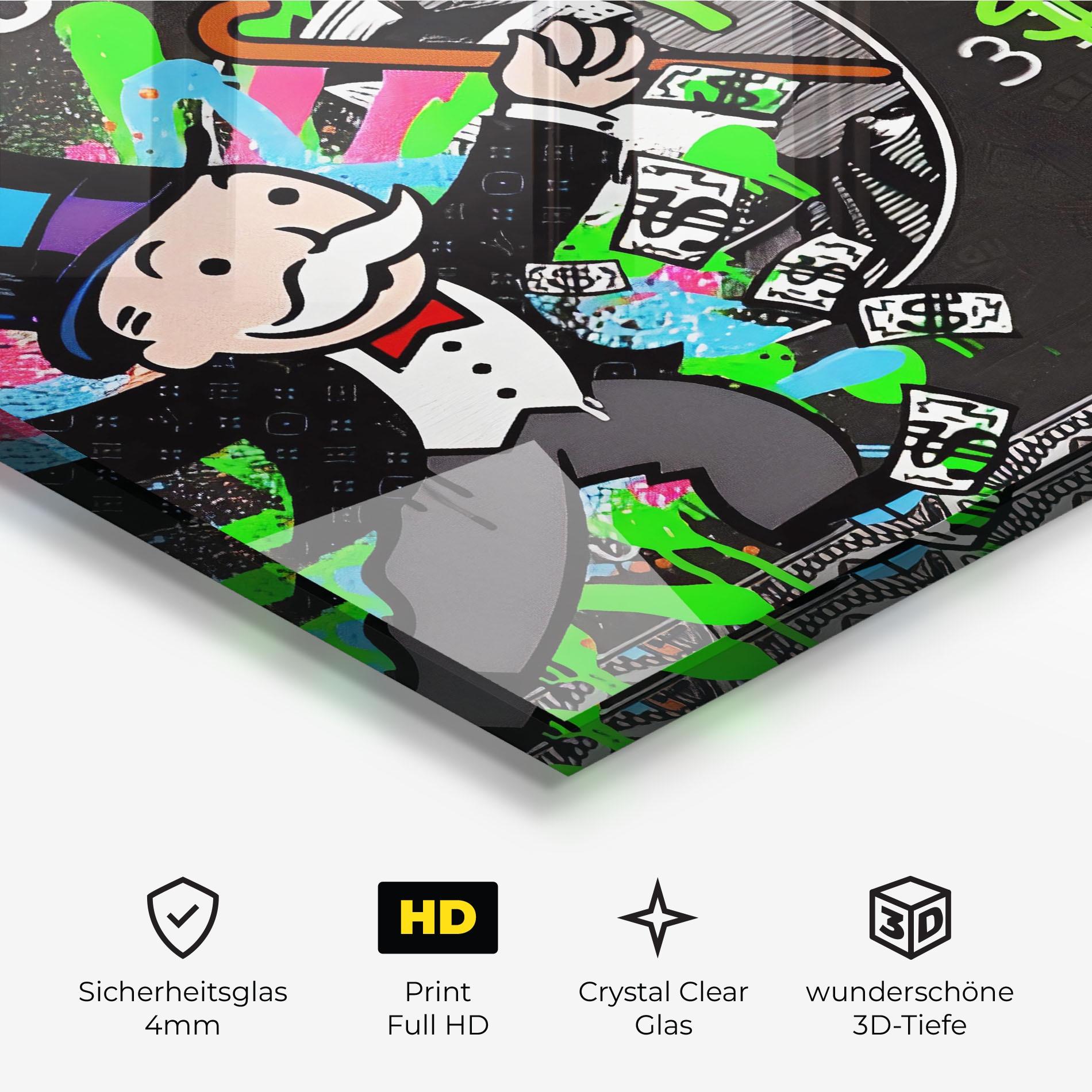 Glasbild Make Money mockup 3