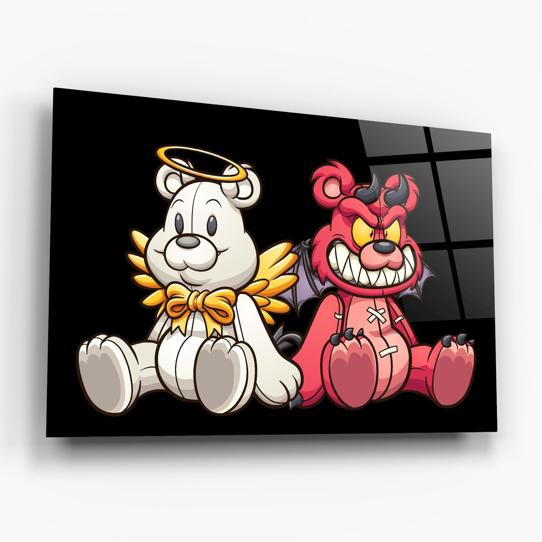 Glasbild Angel Bear mockup 6
