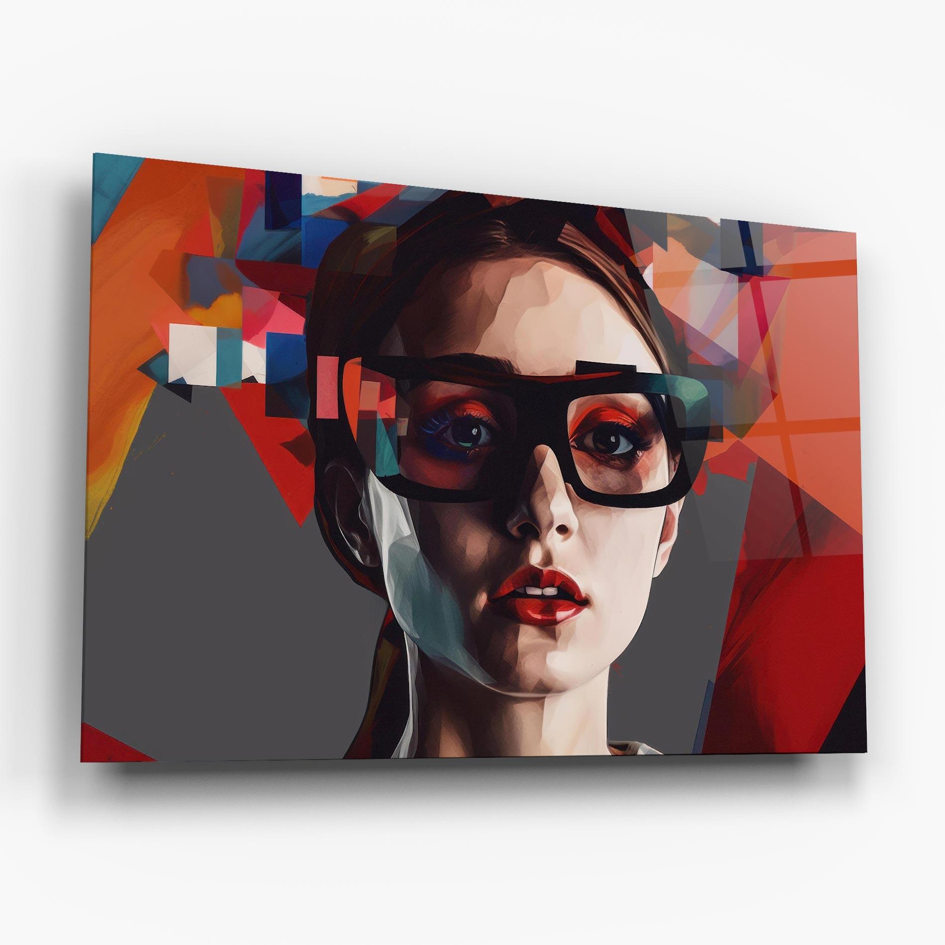 Glasbild Big Black Glasses mockup 6