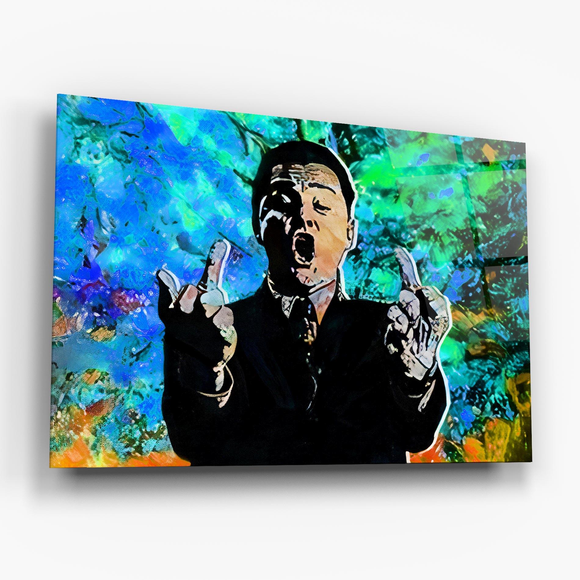 Glasbild Flip The Bird mockup 6