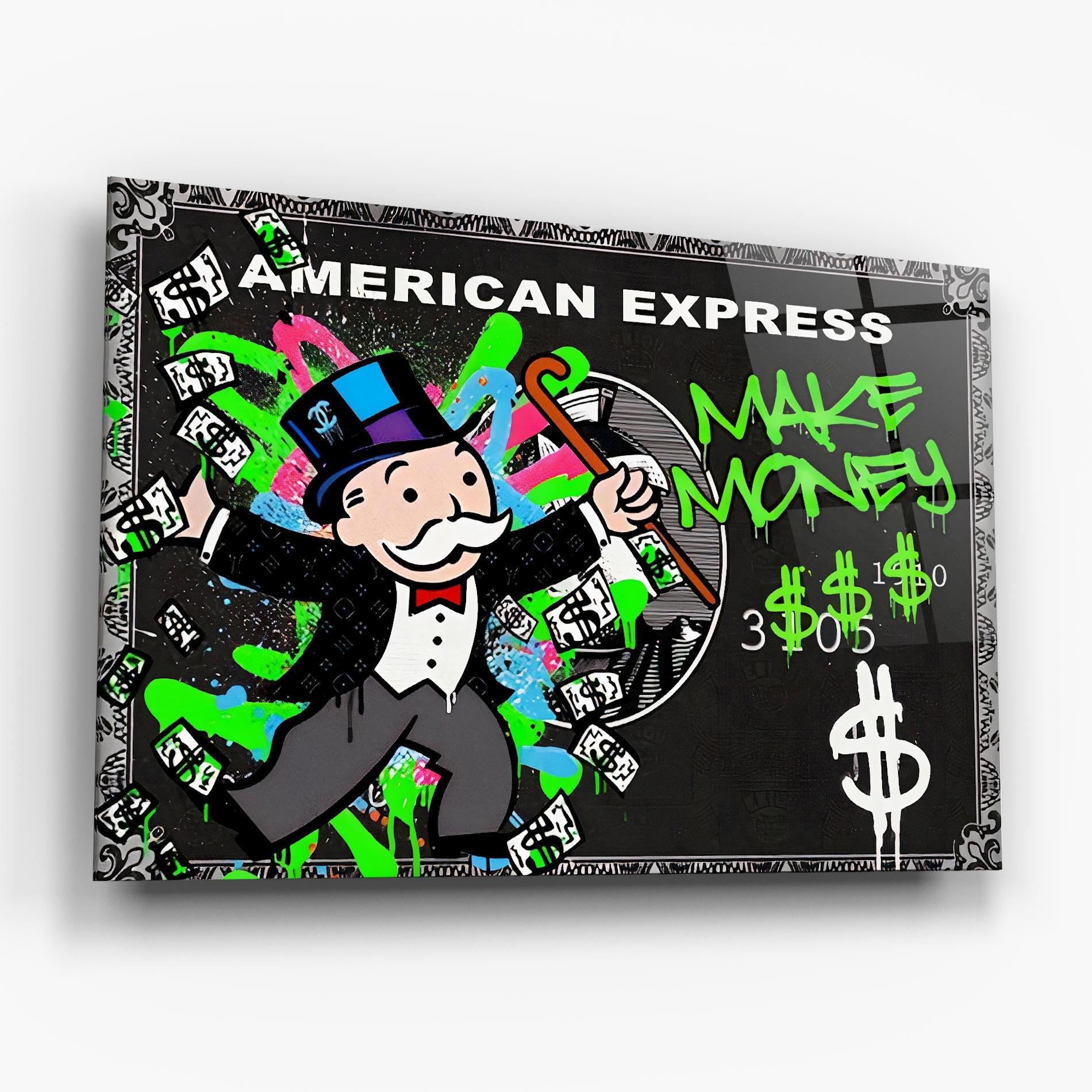 Glasbild Make Money mockup 6