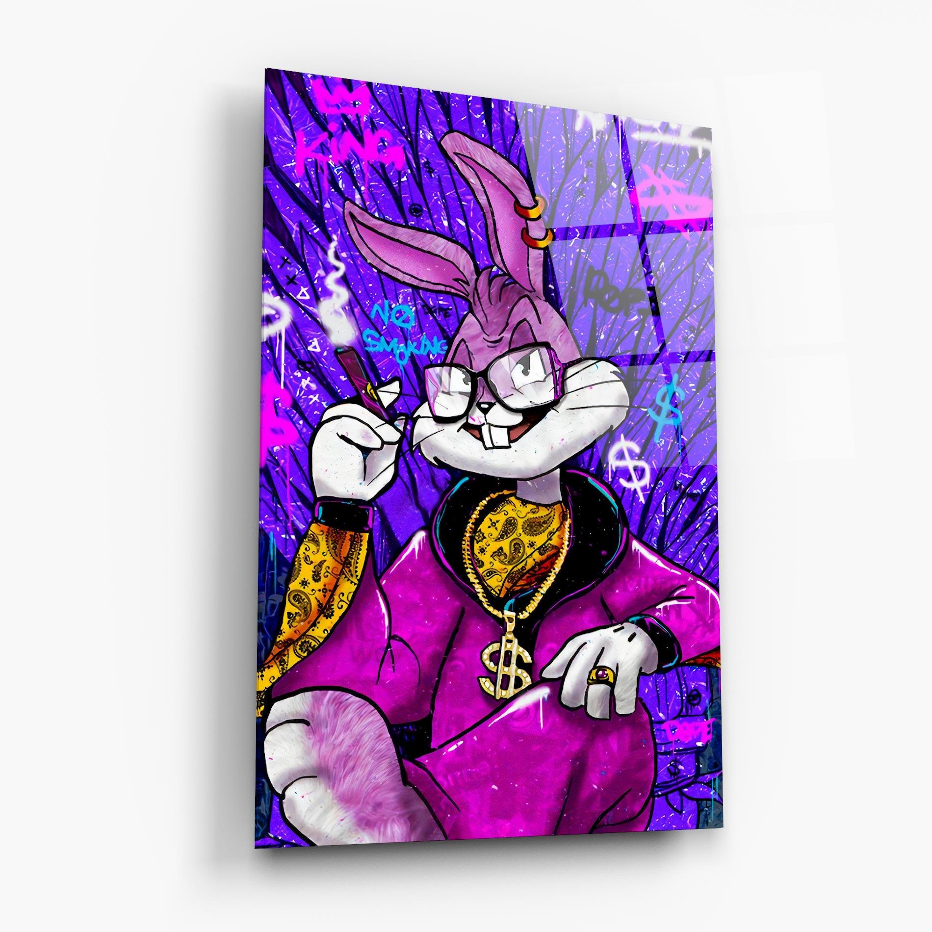 Glasbild Boss Buny mockup 6