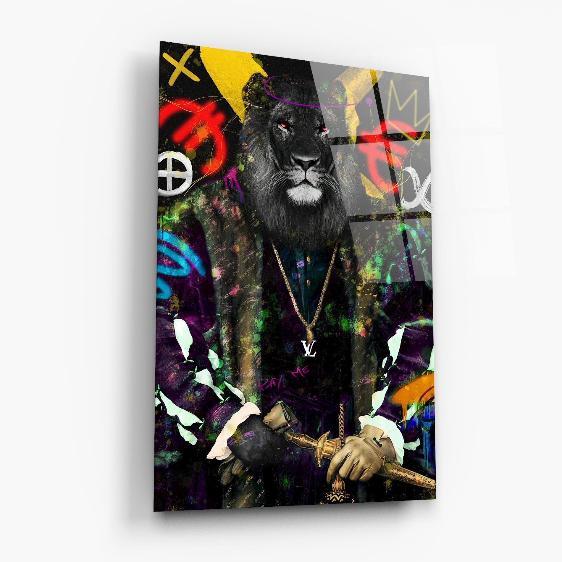 Glasbild Don Lion mockup 6