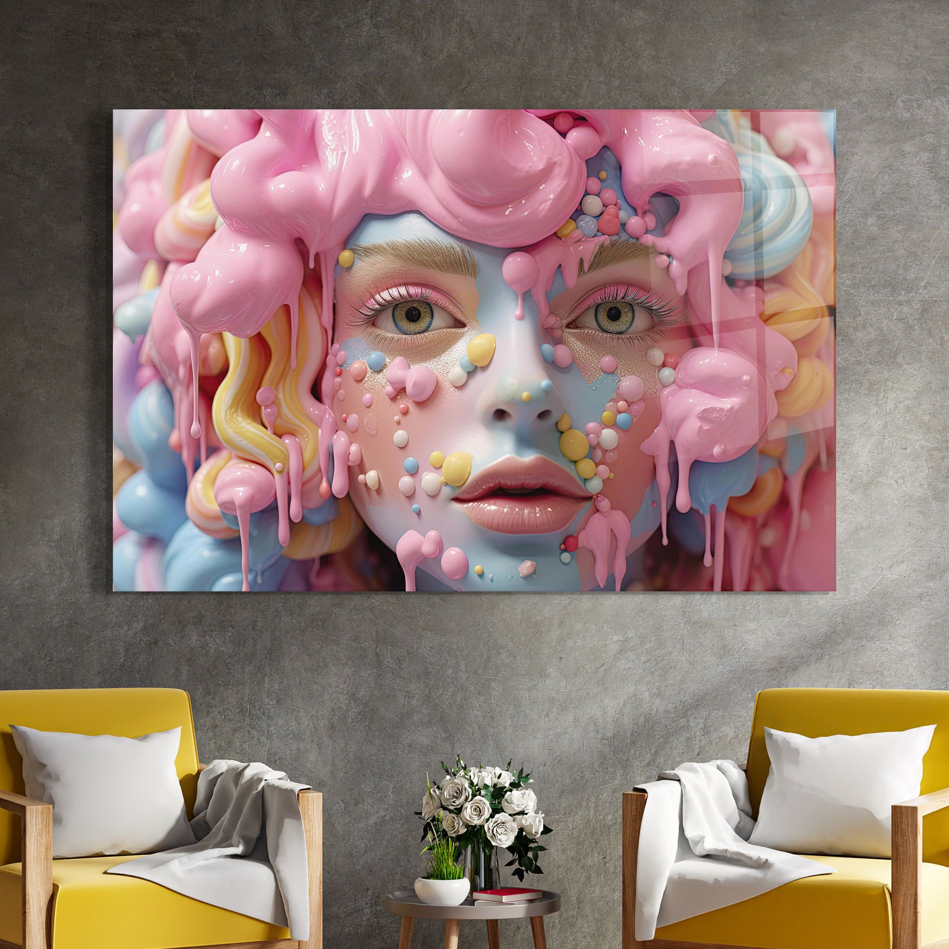 Candy Face Girl mockup 4