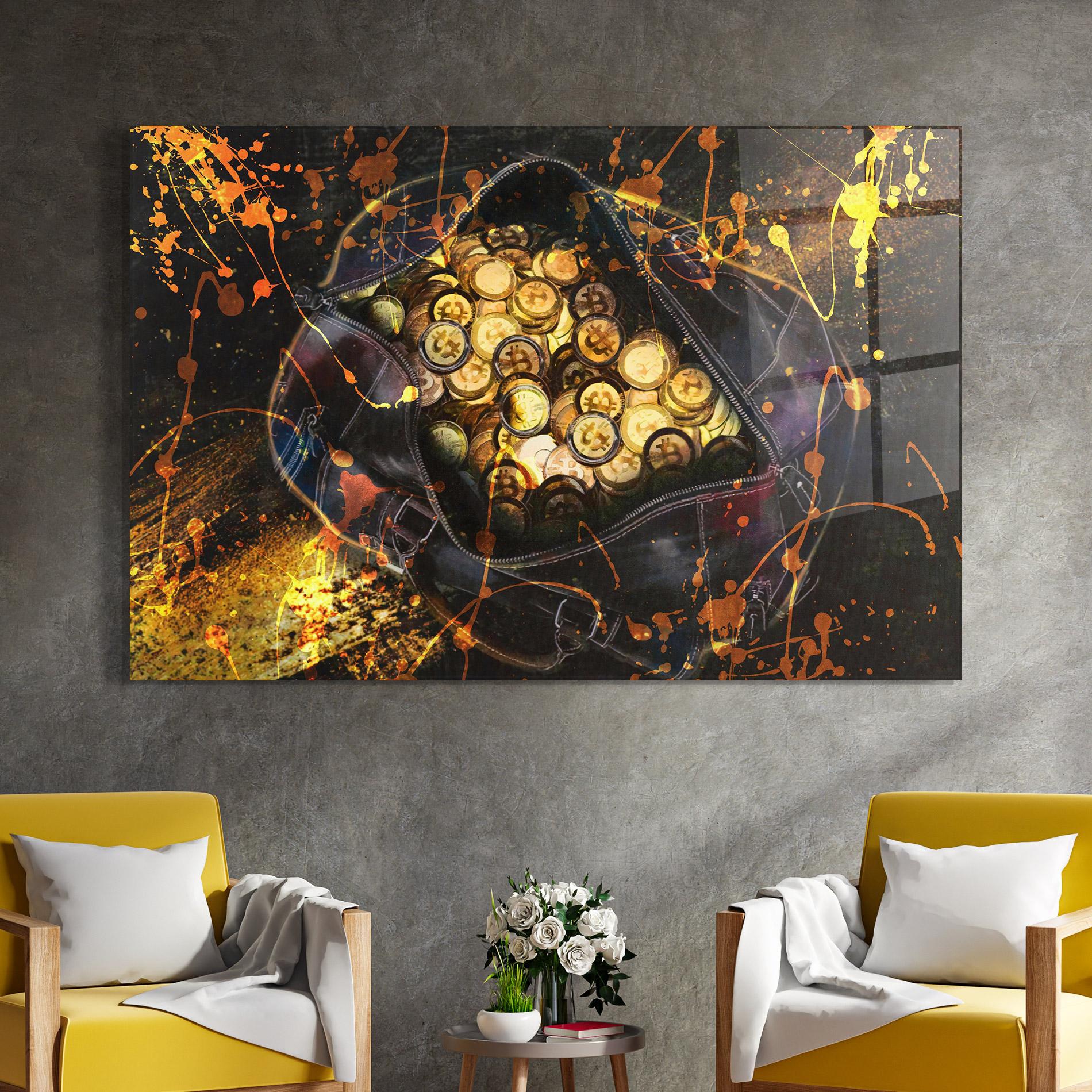 Glasbild Crypto Rich mockup 4