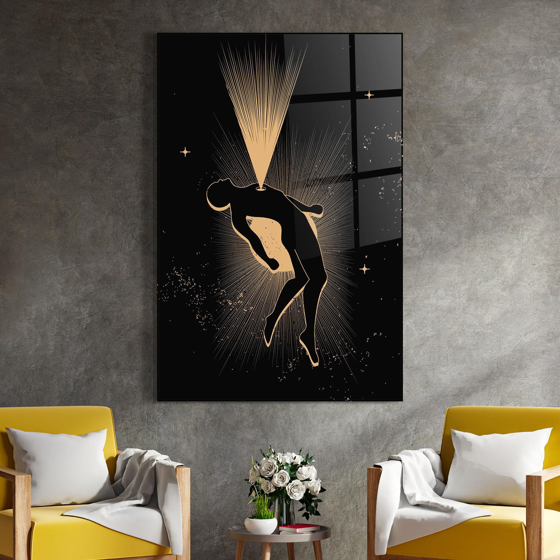 Glasbild Body And Soul mockup 4