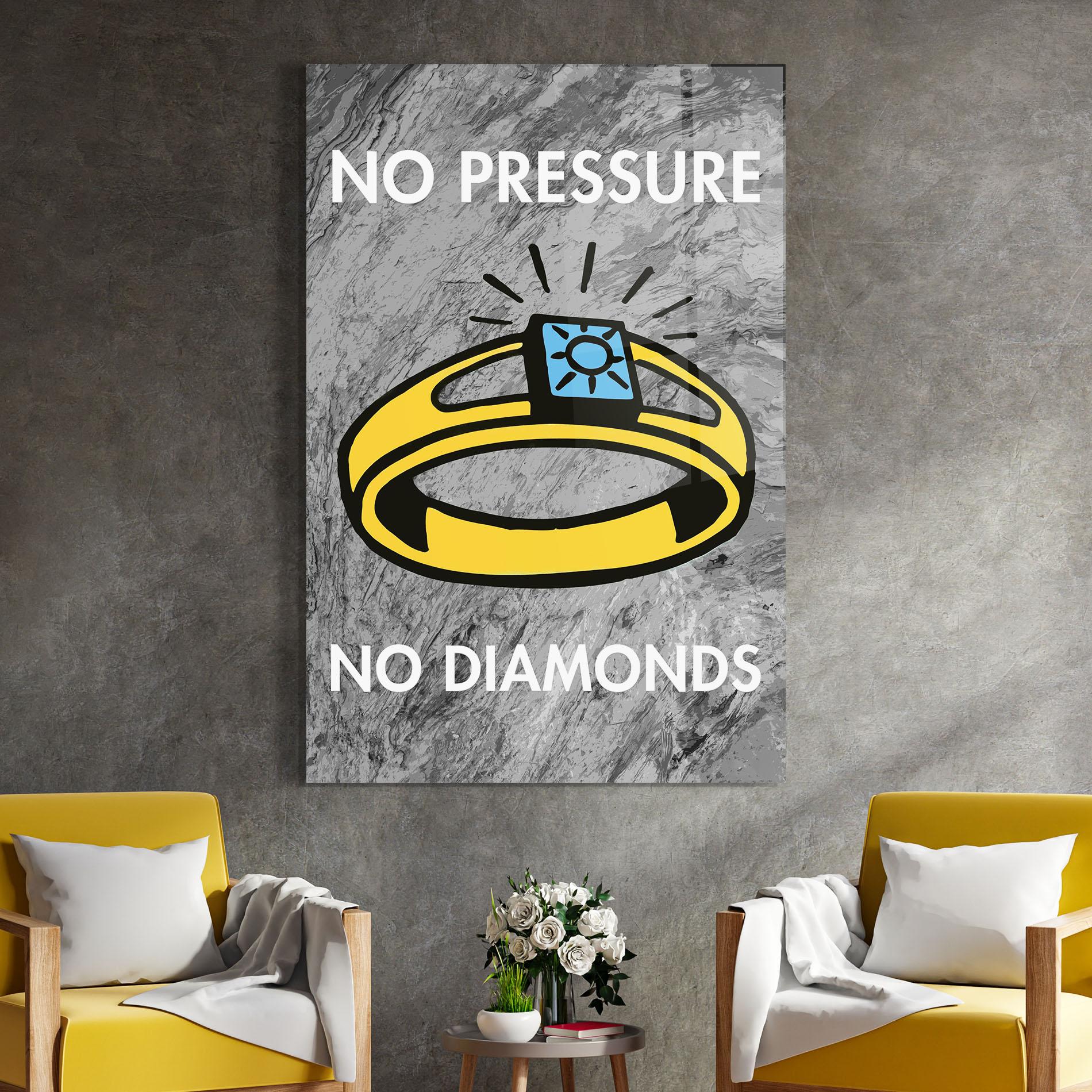 Glasbild Diamonds mockup 4