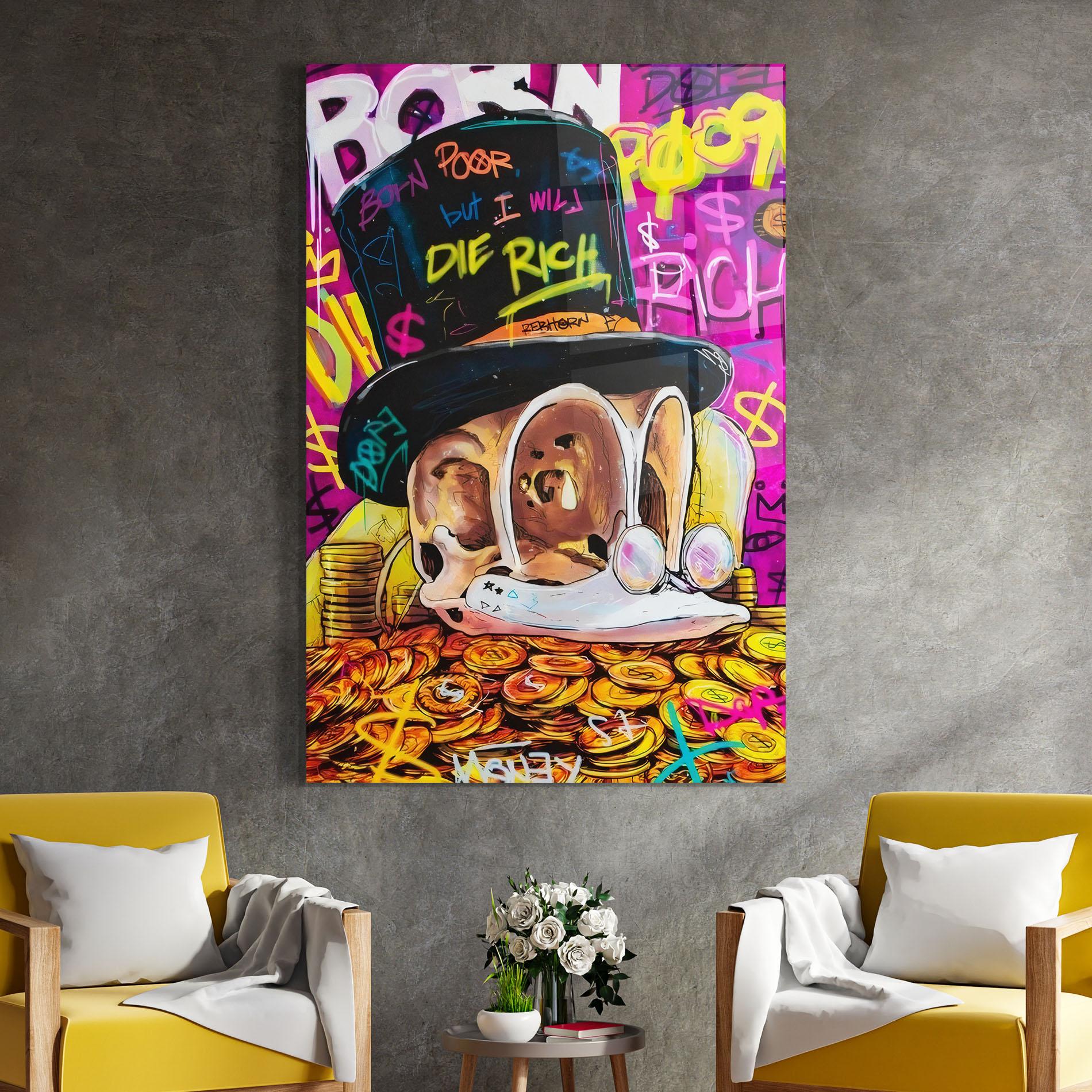 Glasbild Die Rich mockup 4